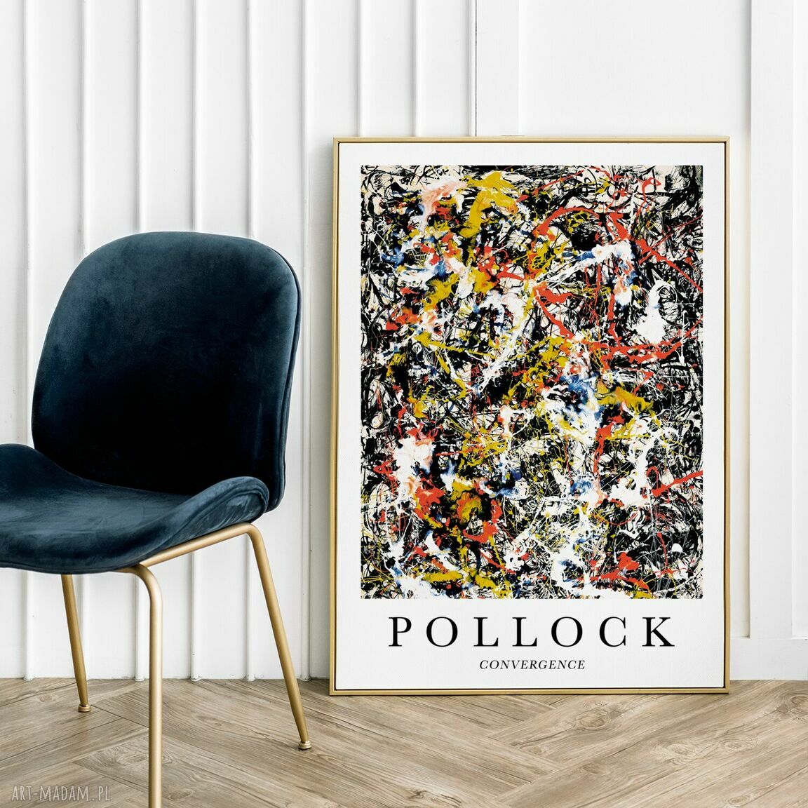 Plakat Pollock Convergence 30x40 cm - sztuka abstrakcyjna bez ramy