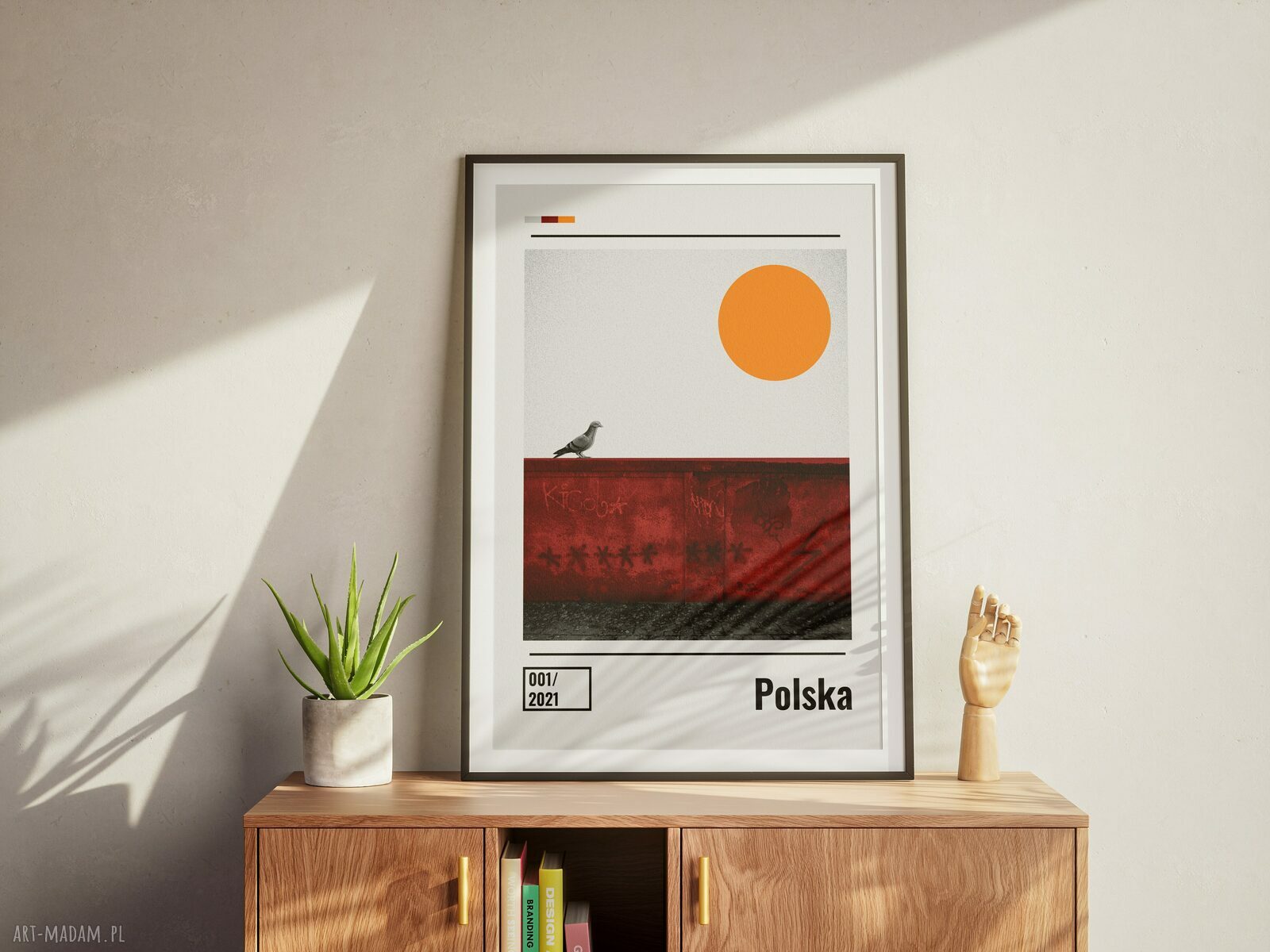 Plakat Polska - Kolaż minimalistyczny A2 42x59,4 cm