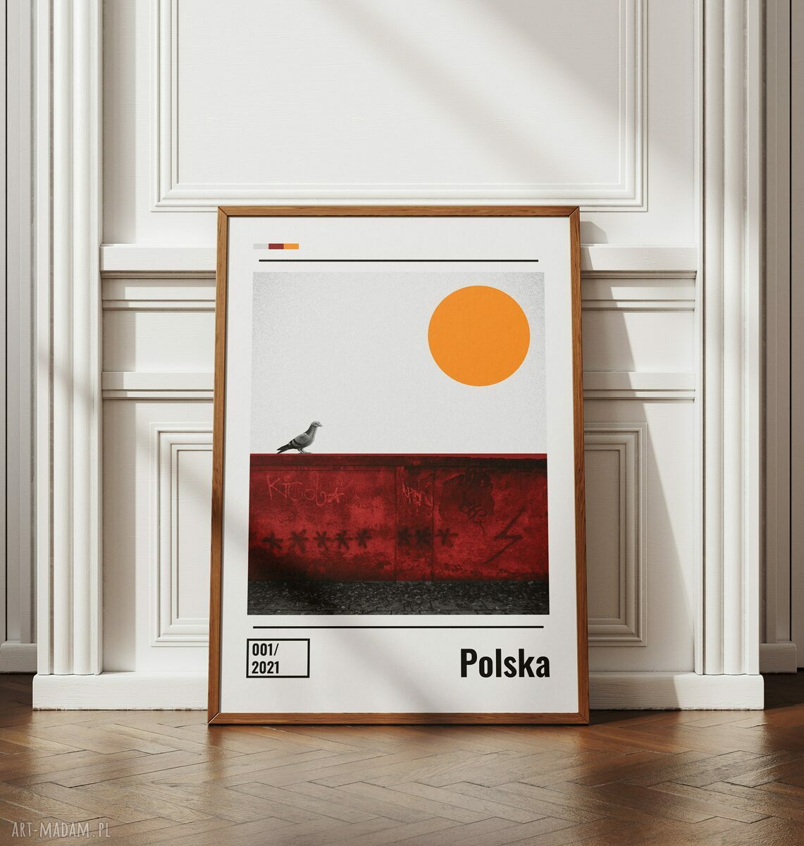 Plakat Polska - Kolaż minimalistyczny A2 42x59,4 cm
