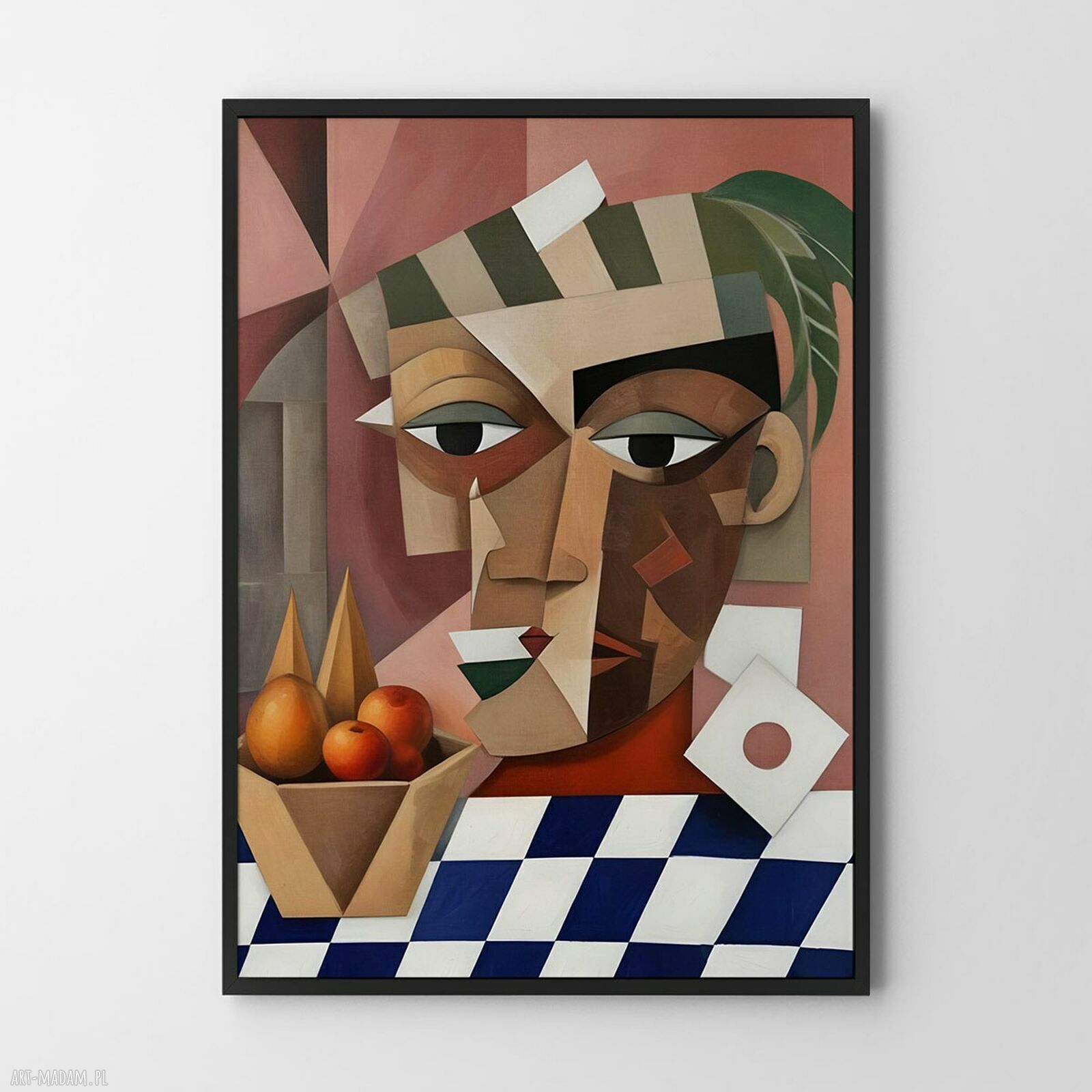 Plakat portret abstrakcyjny w formacie A4 - Hogstudio