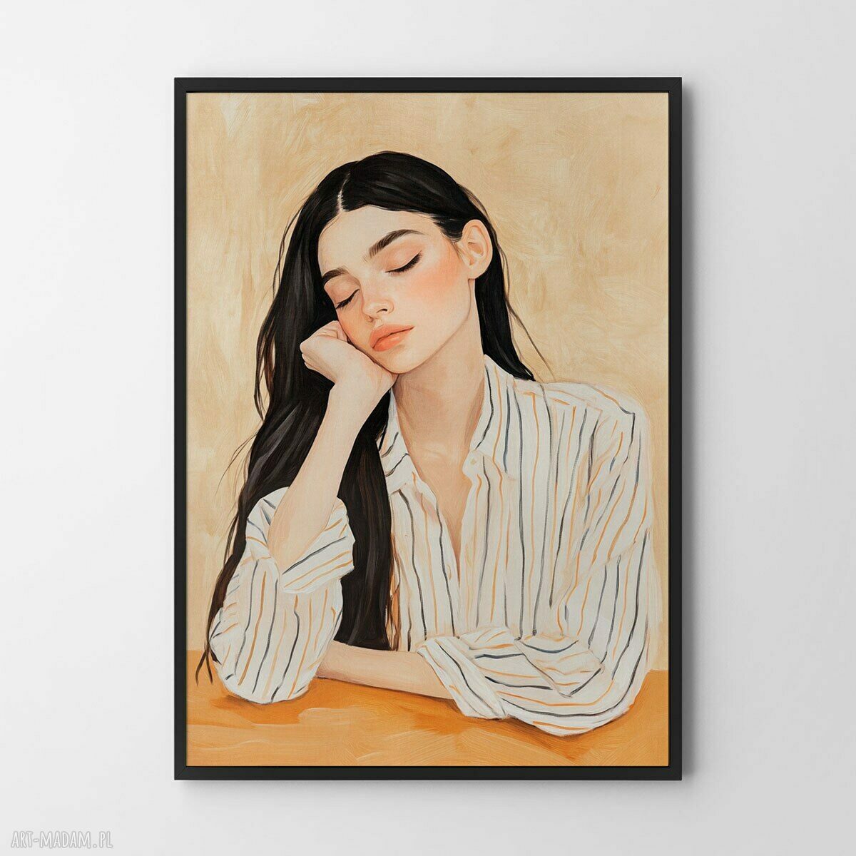 Plakat Portret Dziewczyny 61x91 cm - modny akcent do Twojego salonu