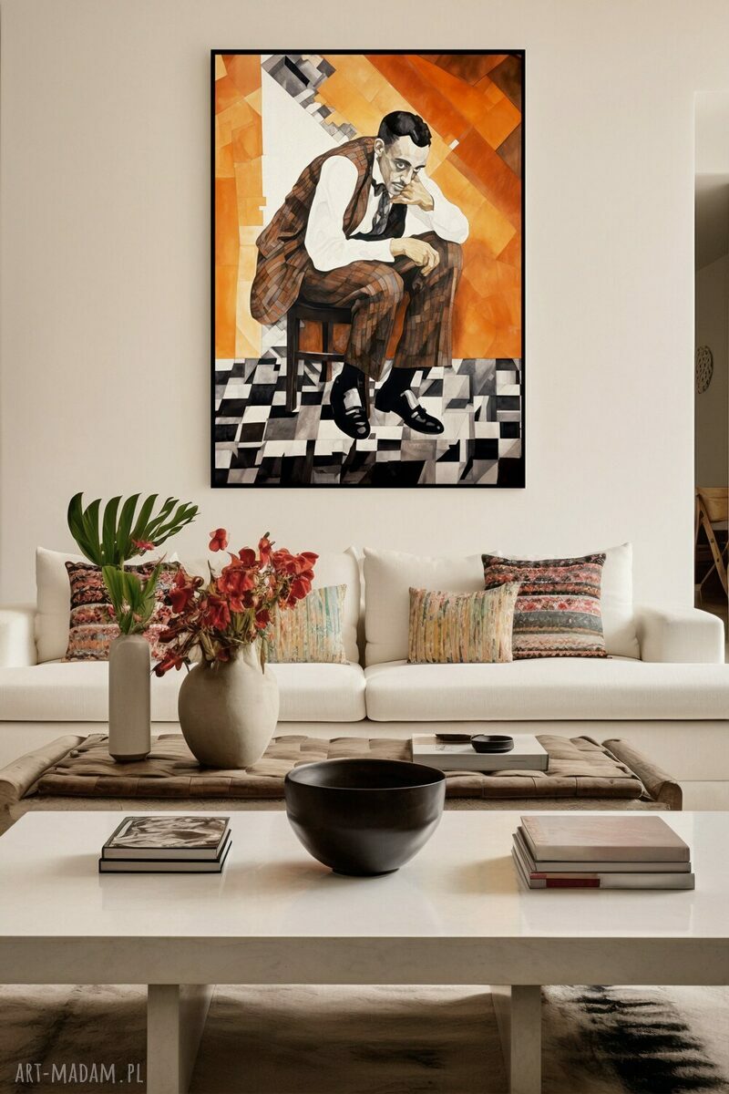 Plakat Portret Mężczyzny 61x91 cm na prezent