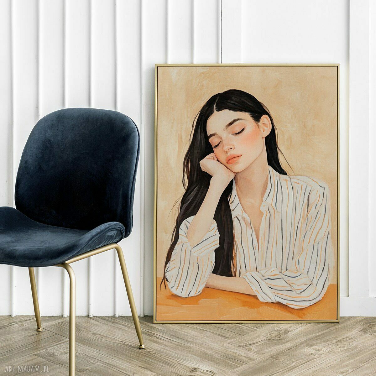 Plakat Portret Dziewczyny 61x91 cm - modny akcent do Twojego salonu