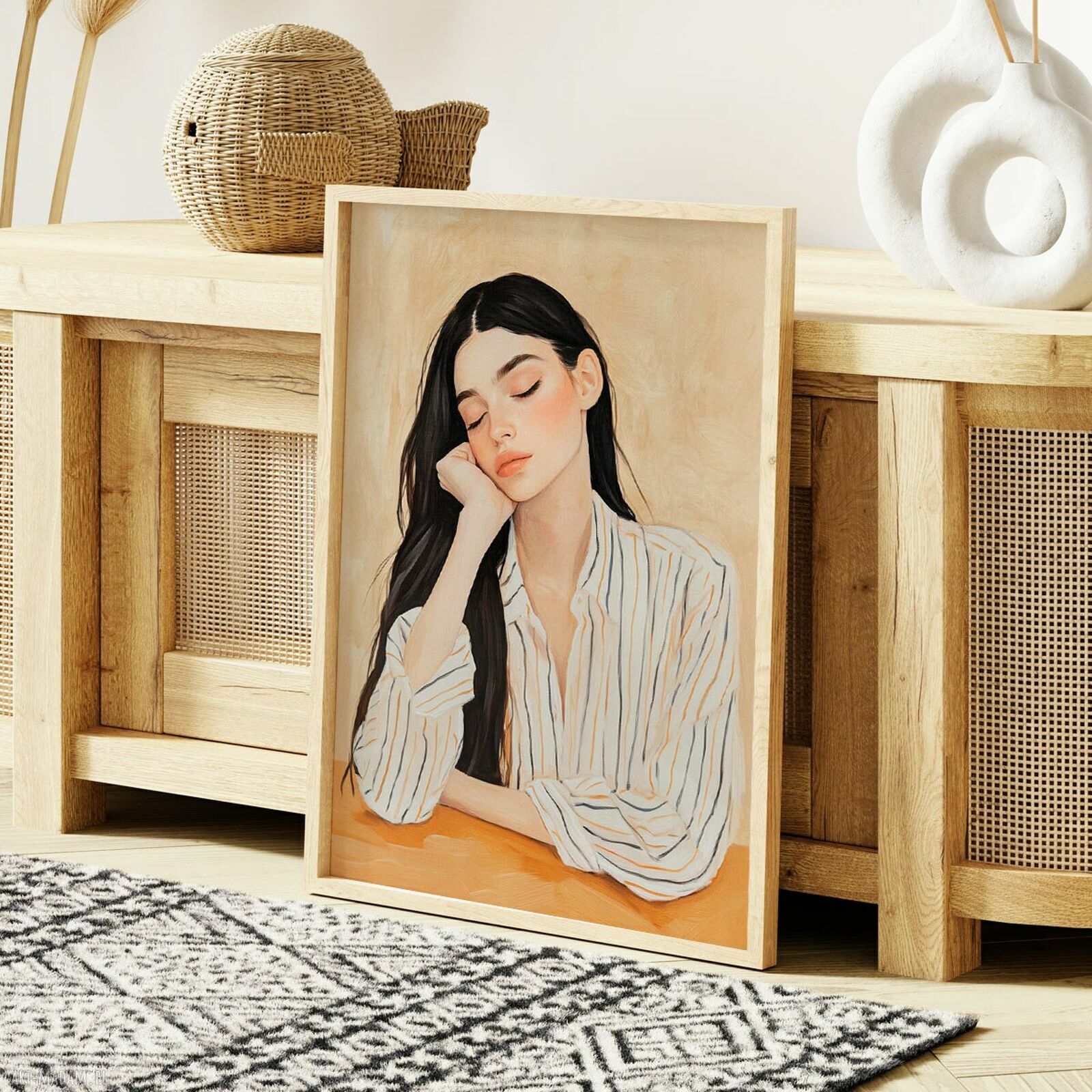 Plakat Portret Dziewczyny 61x91 cm - modny akcent do Twojego salonu