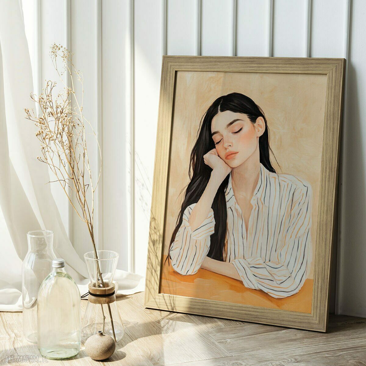 Plakat Portret Dziewczyny 61x91 cm - modny akcent do Twojego salonu