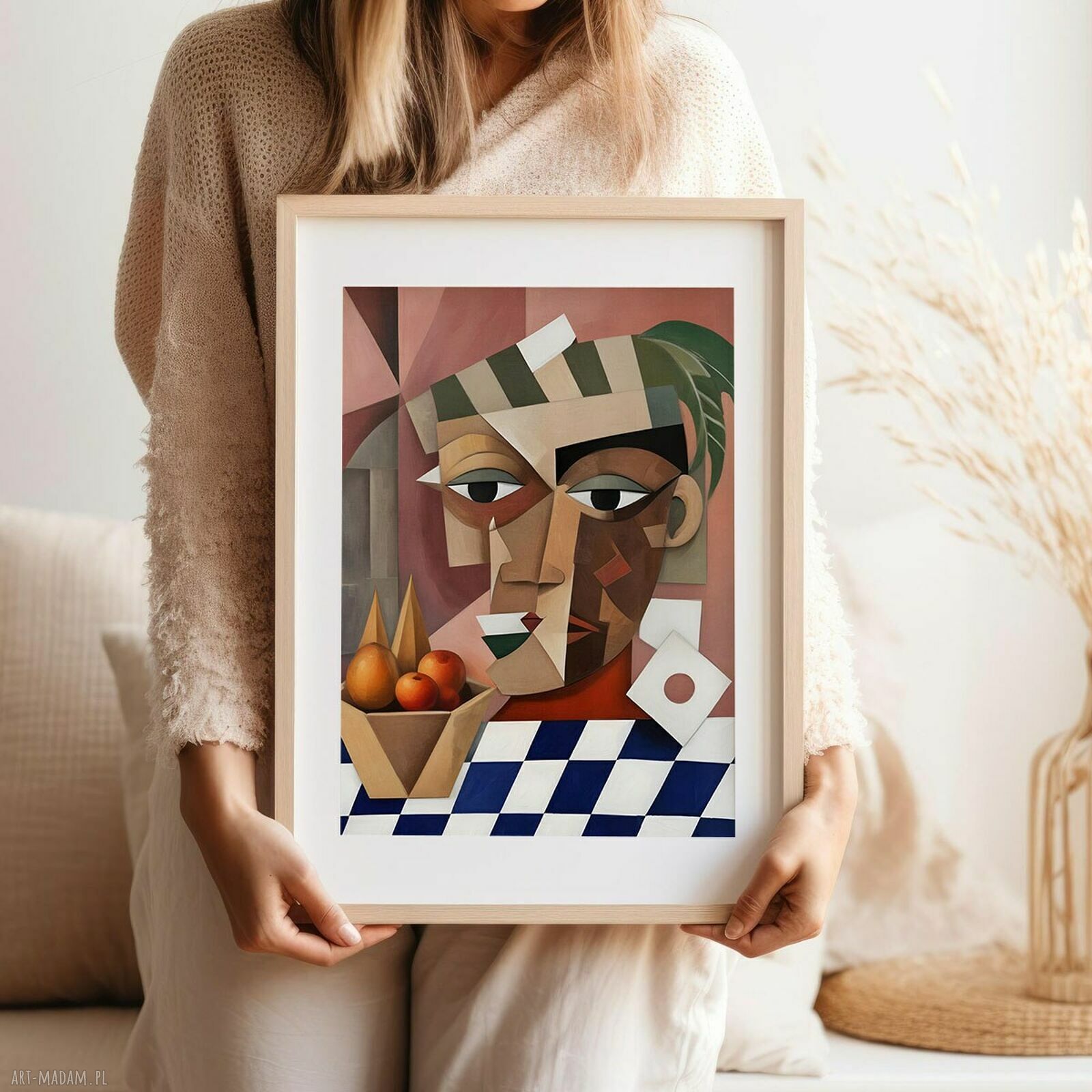 Plakat portret abstrakcyjny w formacie A4 - Hogstudio