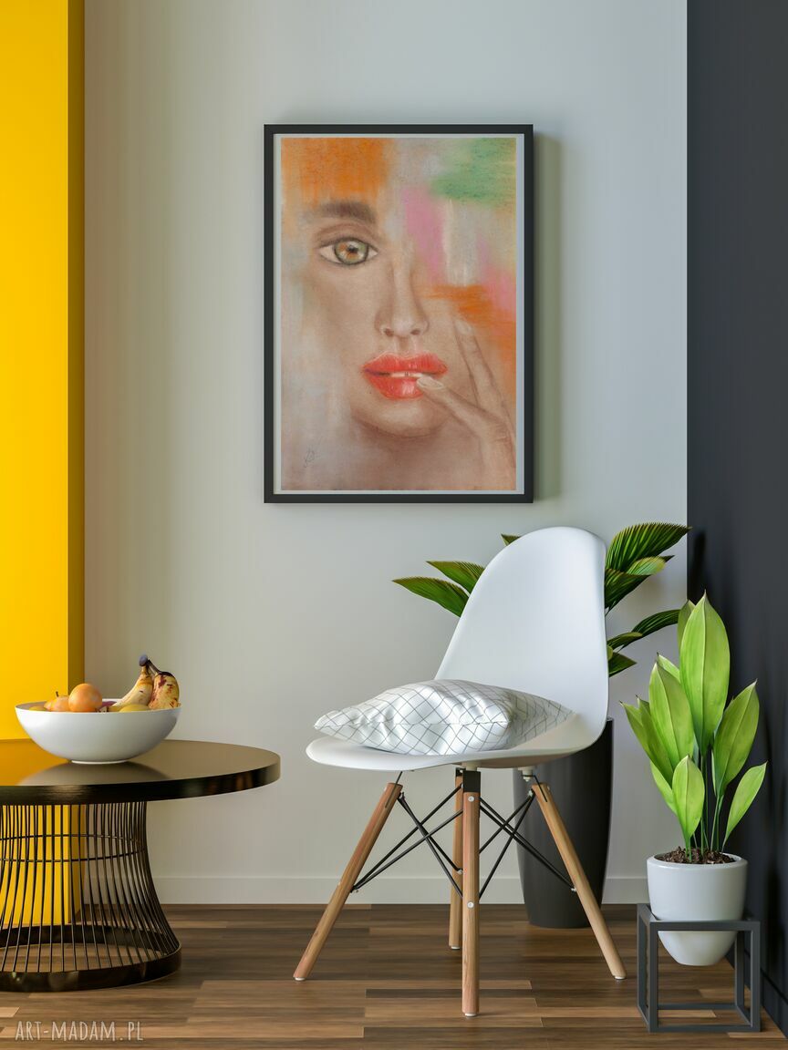Plakat Przenikanie 30x40 cm - abstrakcja do salonu