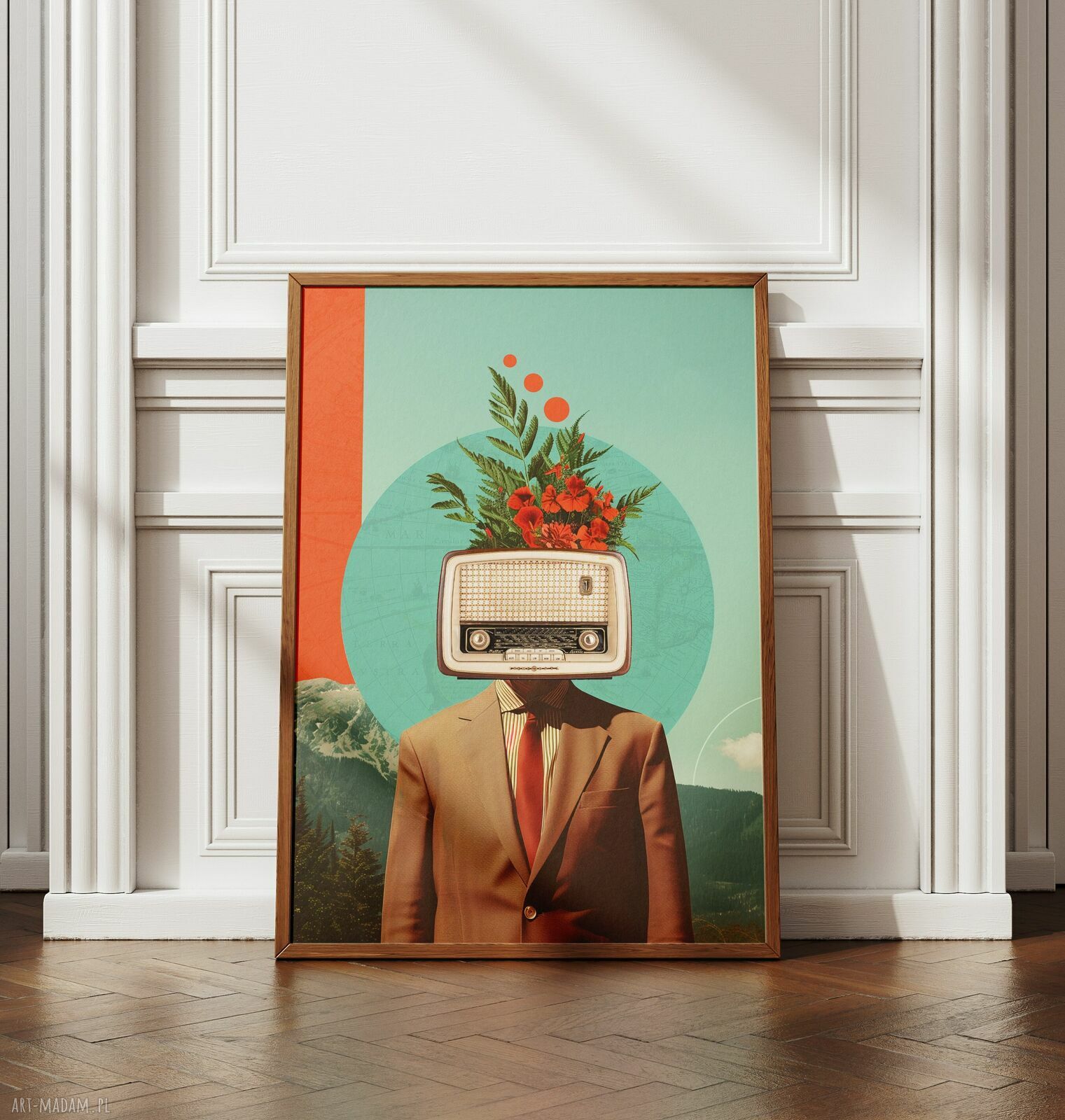 Plakat Radiohead A2 - 42x59,4 cm - kolaż dla audiofila