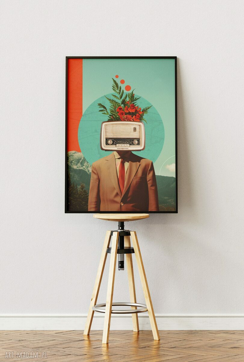 Plakat Radiohead (50x70 cm) - dla audiofila z audiowizją muzyki