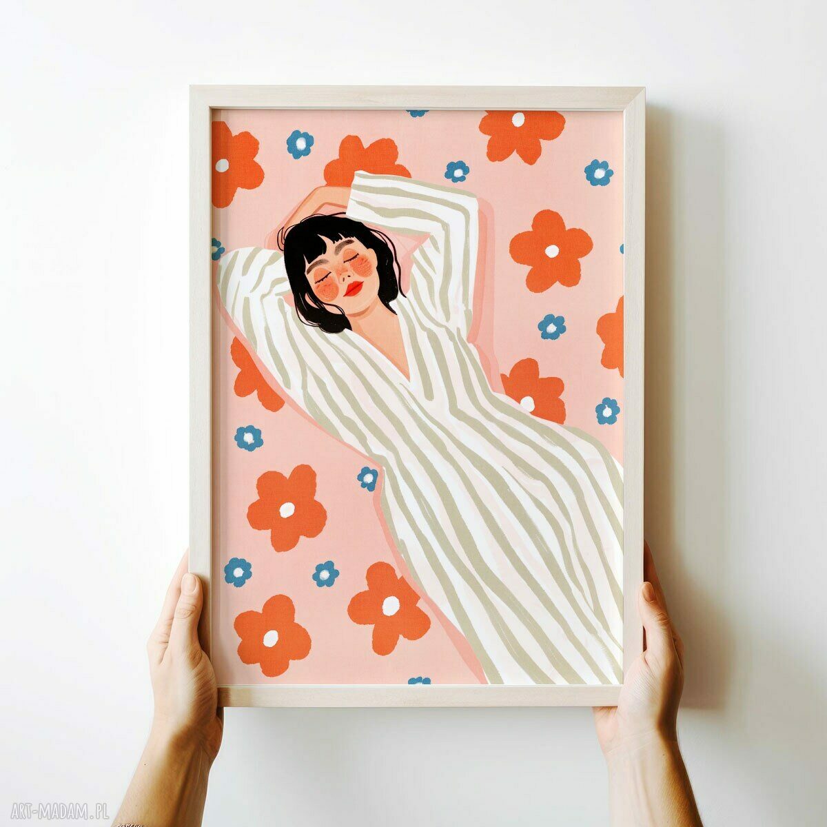 Plakat Rozmarzona dziewczyna - format 30x40 cm