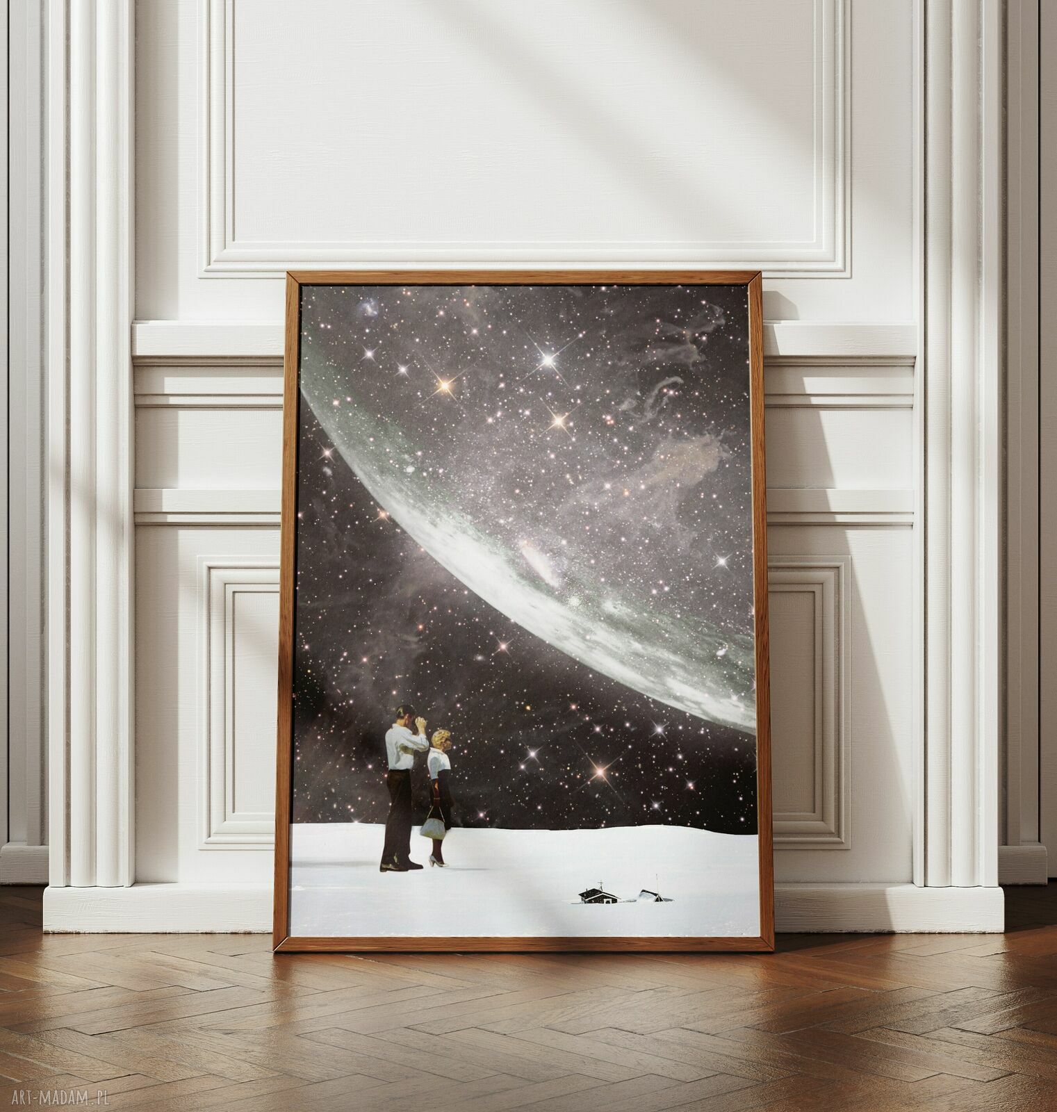 Plakat „Sam w domu” - Kolaż Fine Art A3