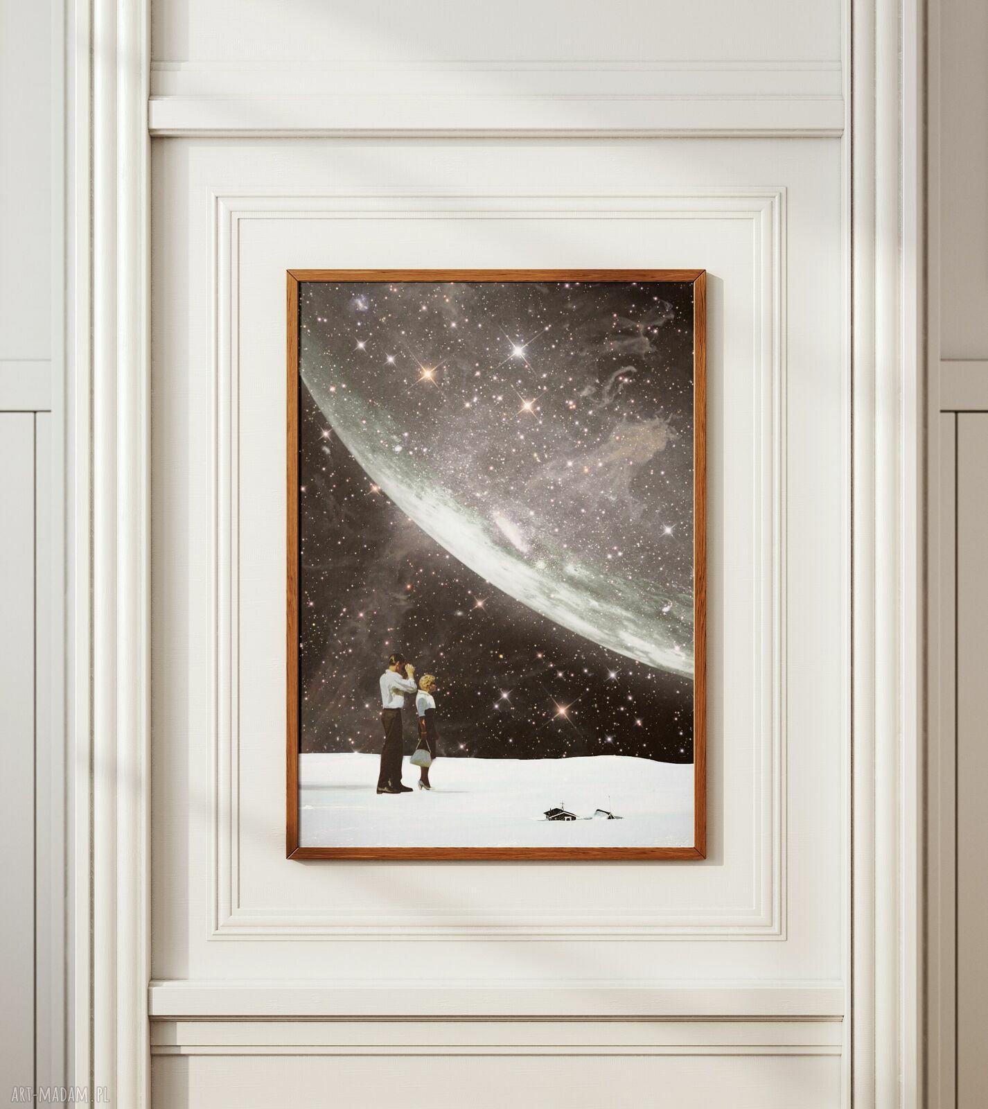 Plakat „Sam w domu” - Kolaż Fine Art A3