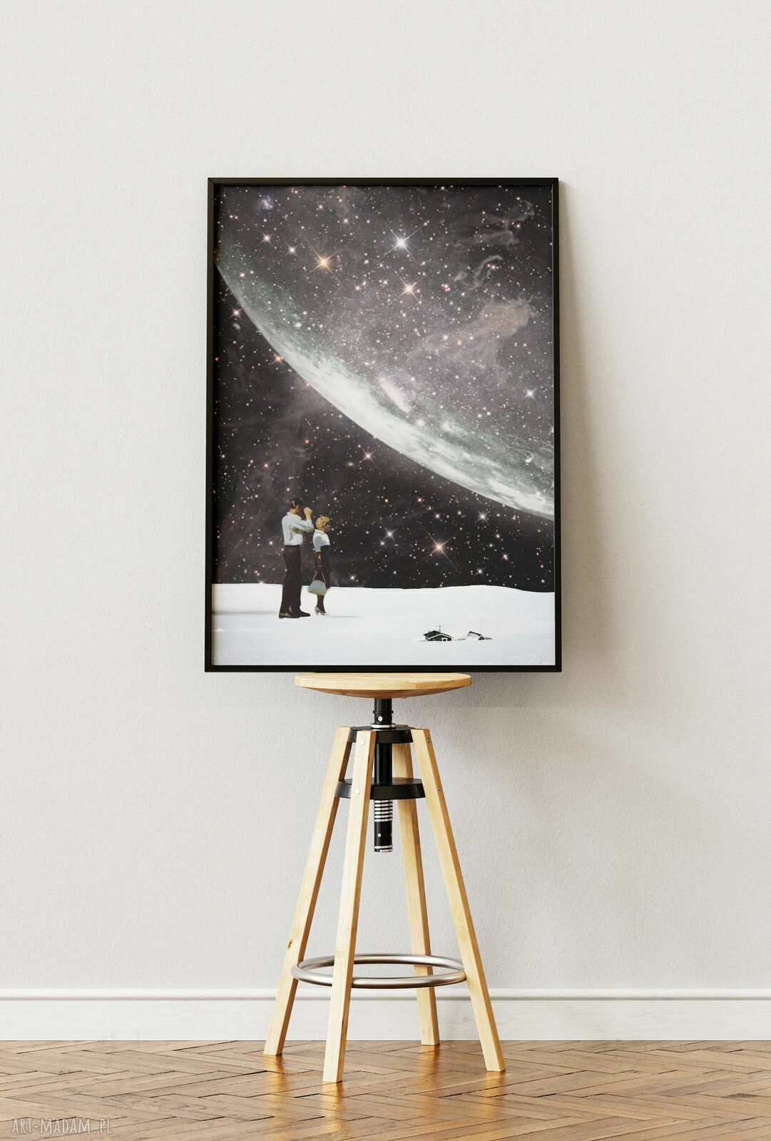 Plakat „Sam w domu” - Kolaż Fine Art A3