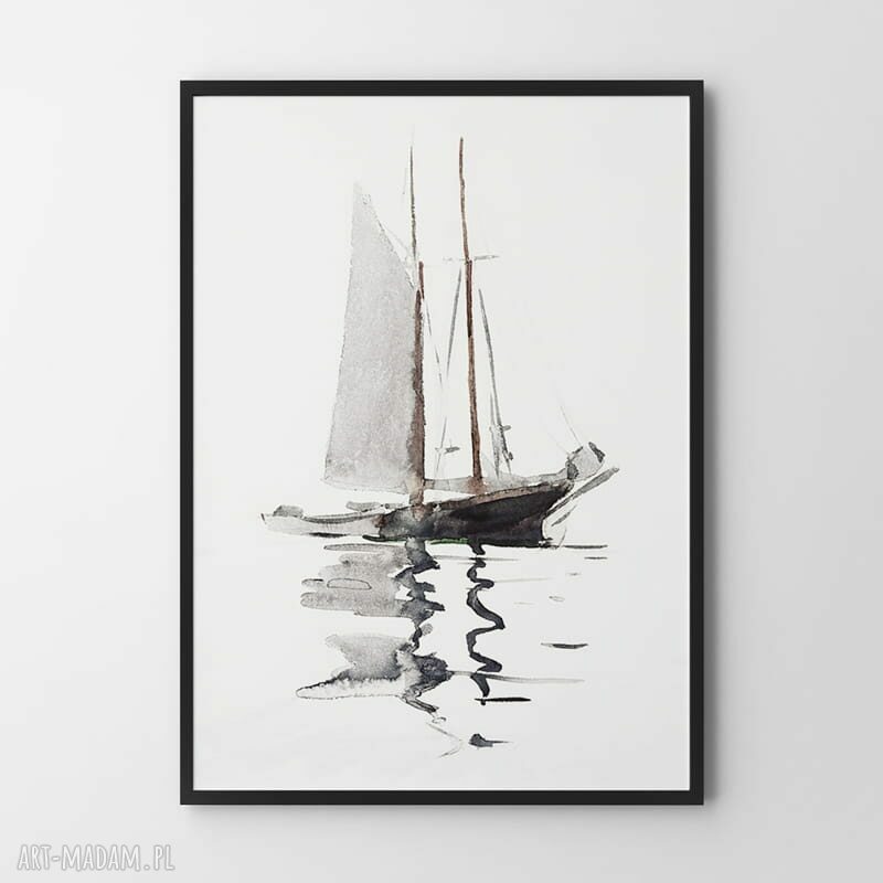 Plakat Samotny rejs 40x50 cm do salonu