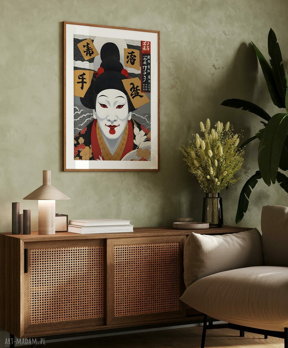 Plakat Samuraj Azja 50x70 cm