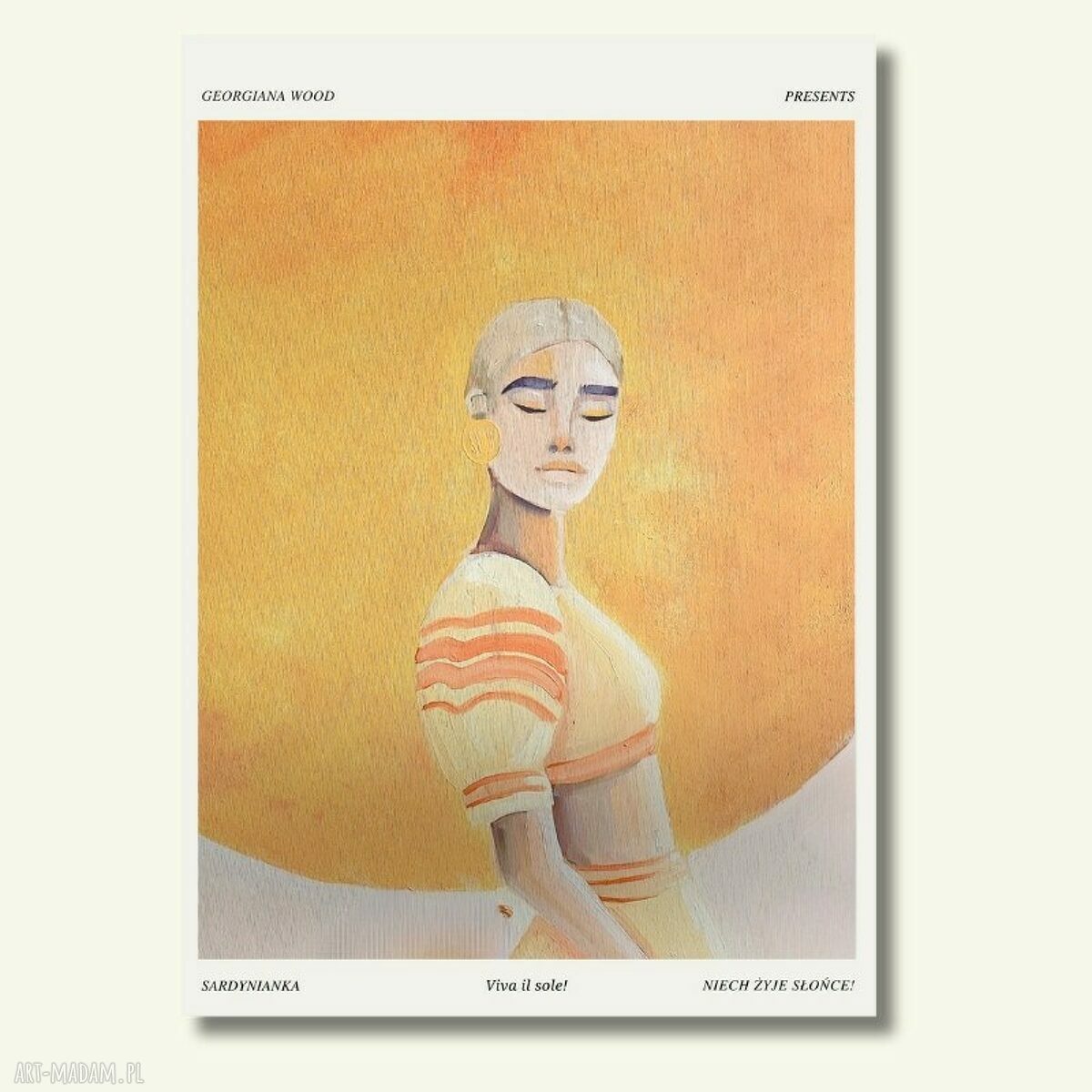 Plakat Sardynianka Viva la Sole 50x70