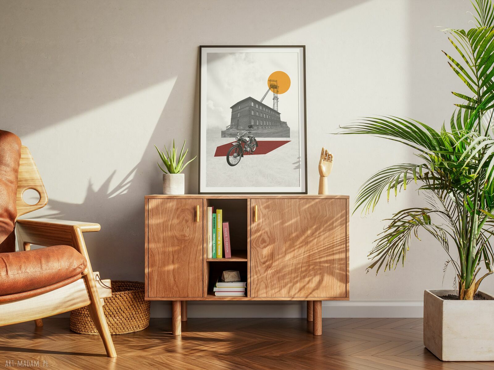 Plakat Śląsk 50x70 cm - minimalistyczny kolaż Dapidoka