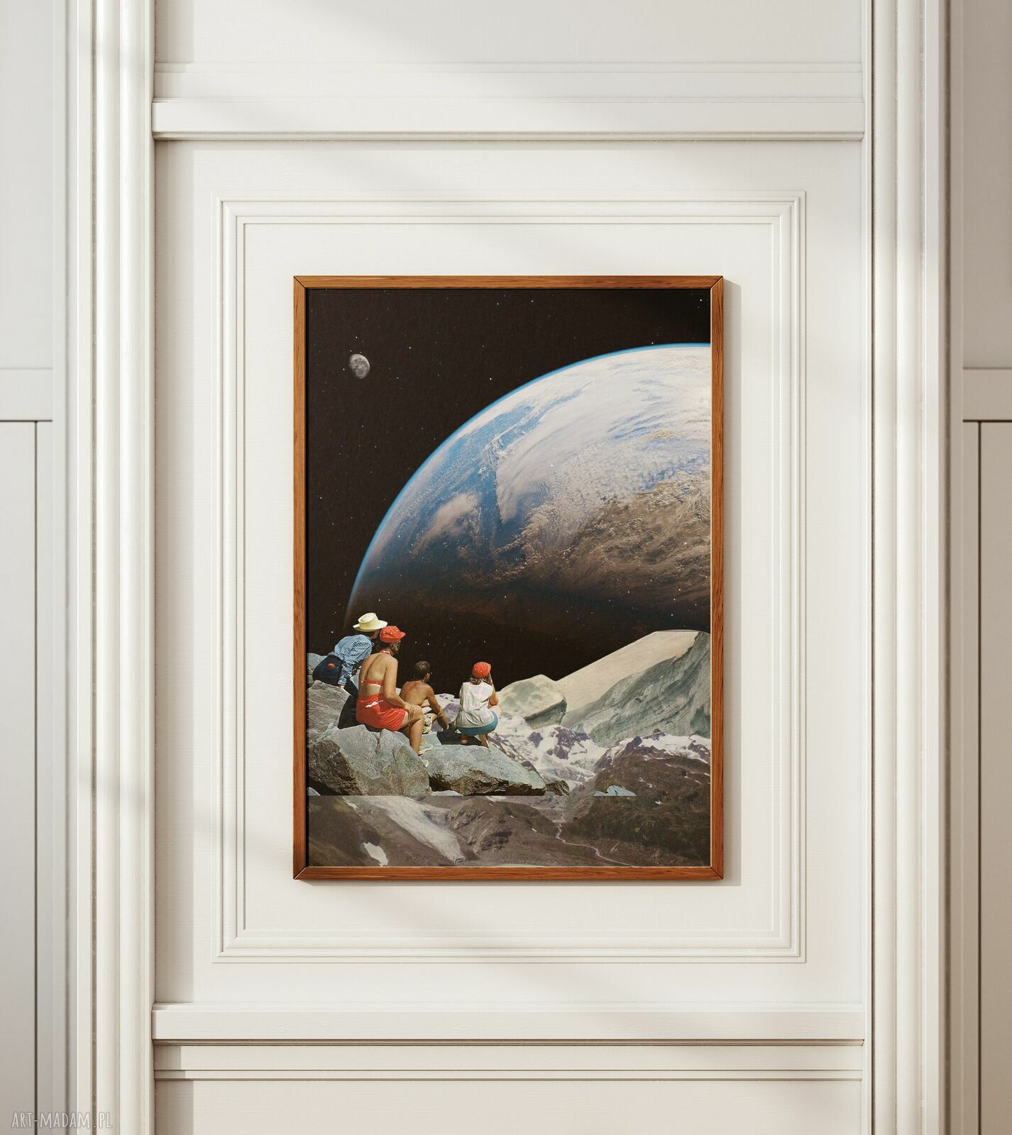Plakat Sobotni spokój - Kolaż Fine Art A3, druk pigmentowy - bez ramki