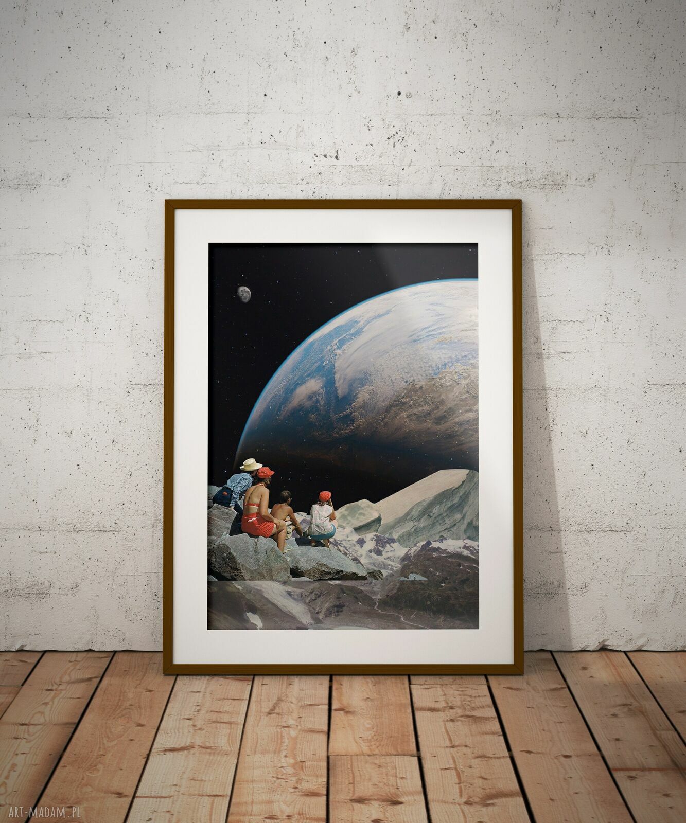 Plakat Sobotni spokój - Kolaż Fine Art A3, druk pigmentowy - bez ramki