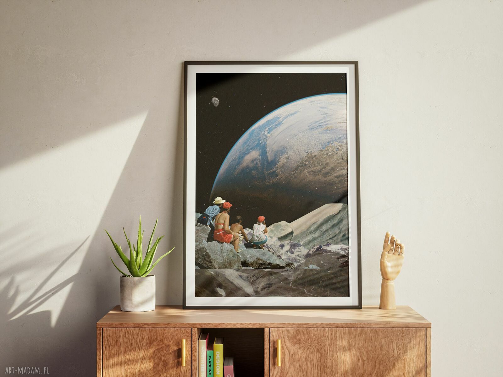 Plakat Sobotni spokój - Kolaż Fine Art A3, druk pigmentowy - bez ramki
