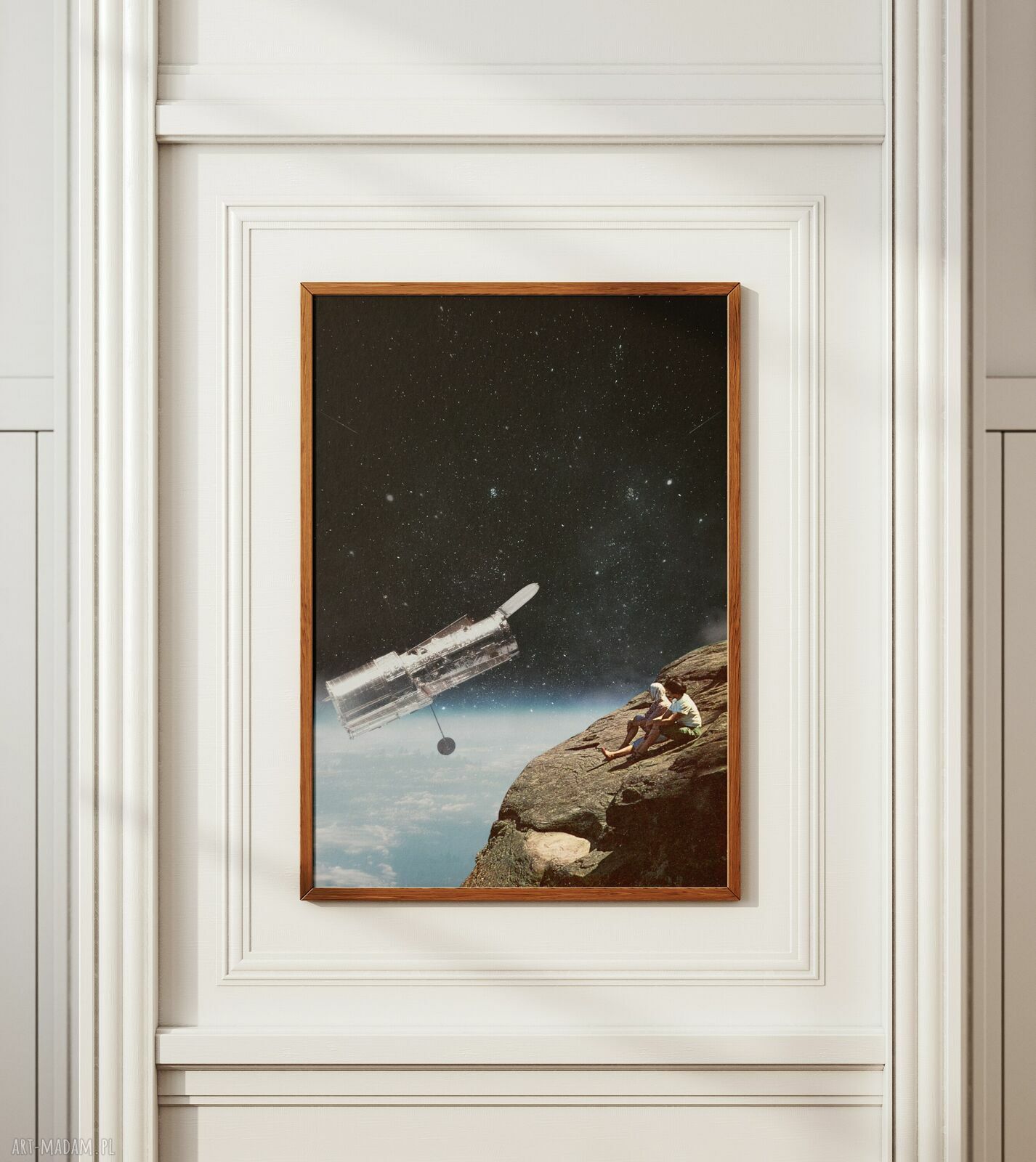 Plakat Space Taxi - kolaż Fine Art A3