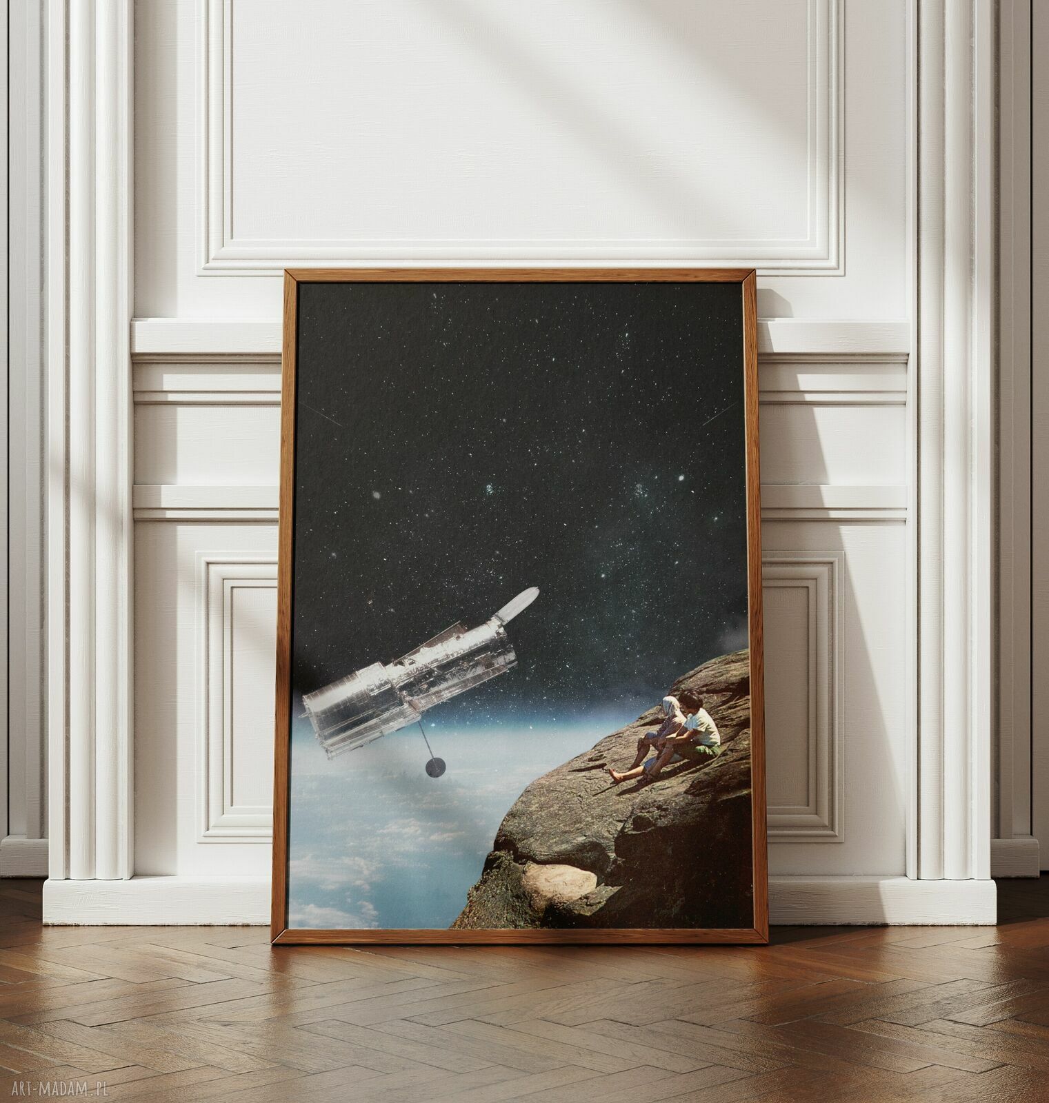 Plakat Space Taxi - kolaż Fine Art A3