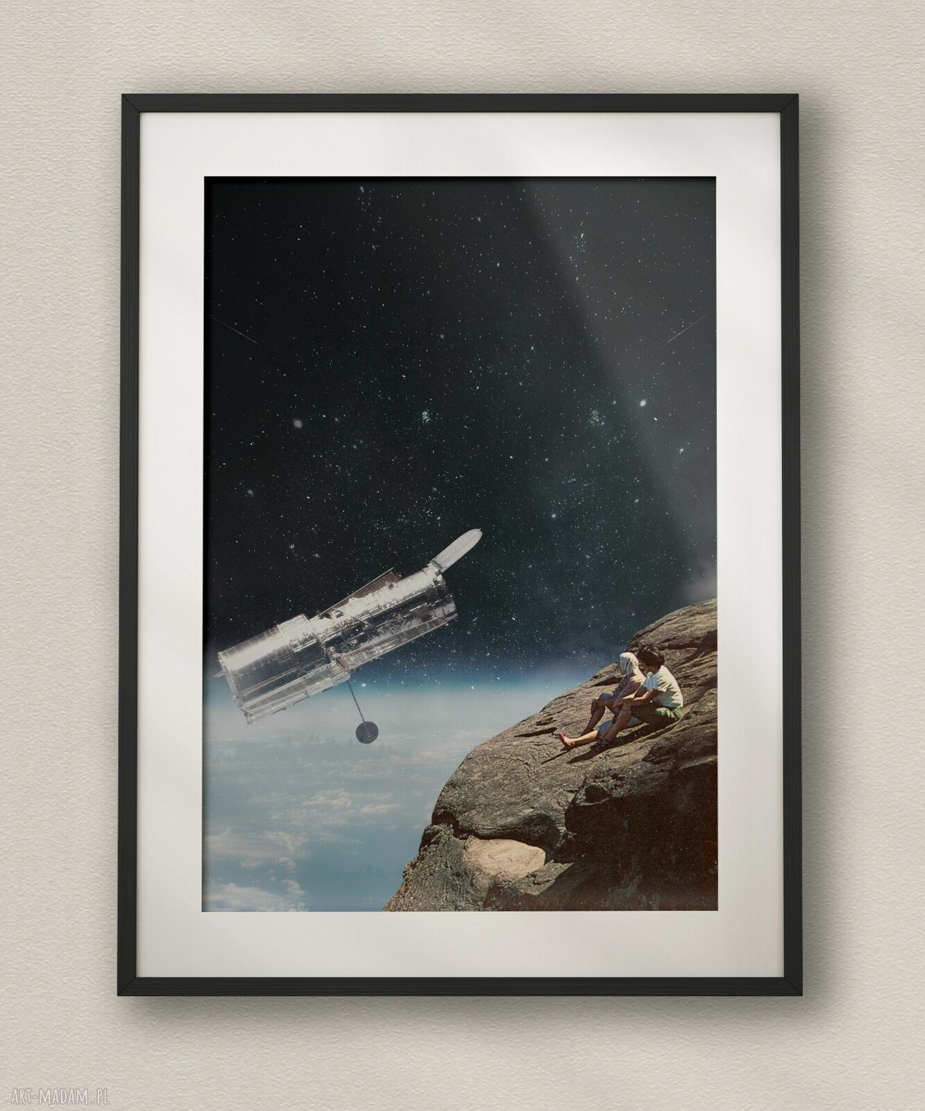 Plakat Space Taxi - kolaż Fine Art A3