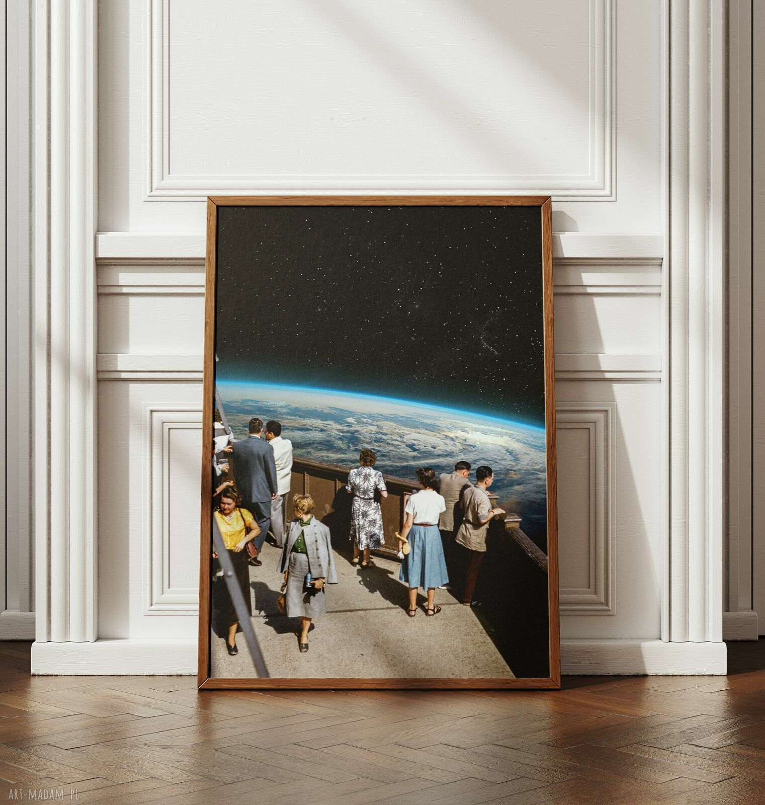 Plakat Spacer - Kolaż Fine Art A3 dla podróżnika