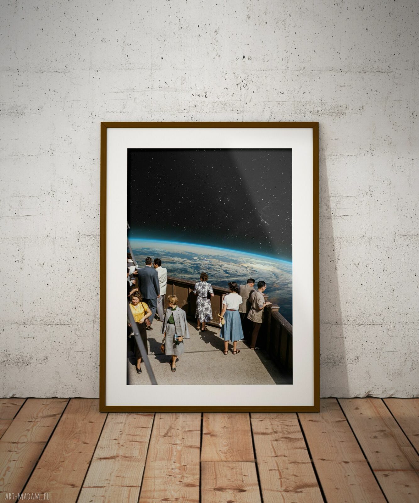 Plakat Spacer - Kolaż Fine Art A3 dla podróżnika