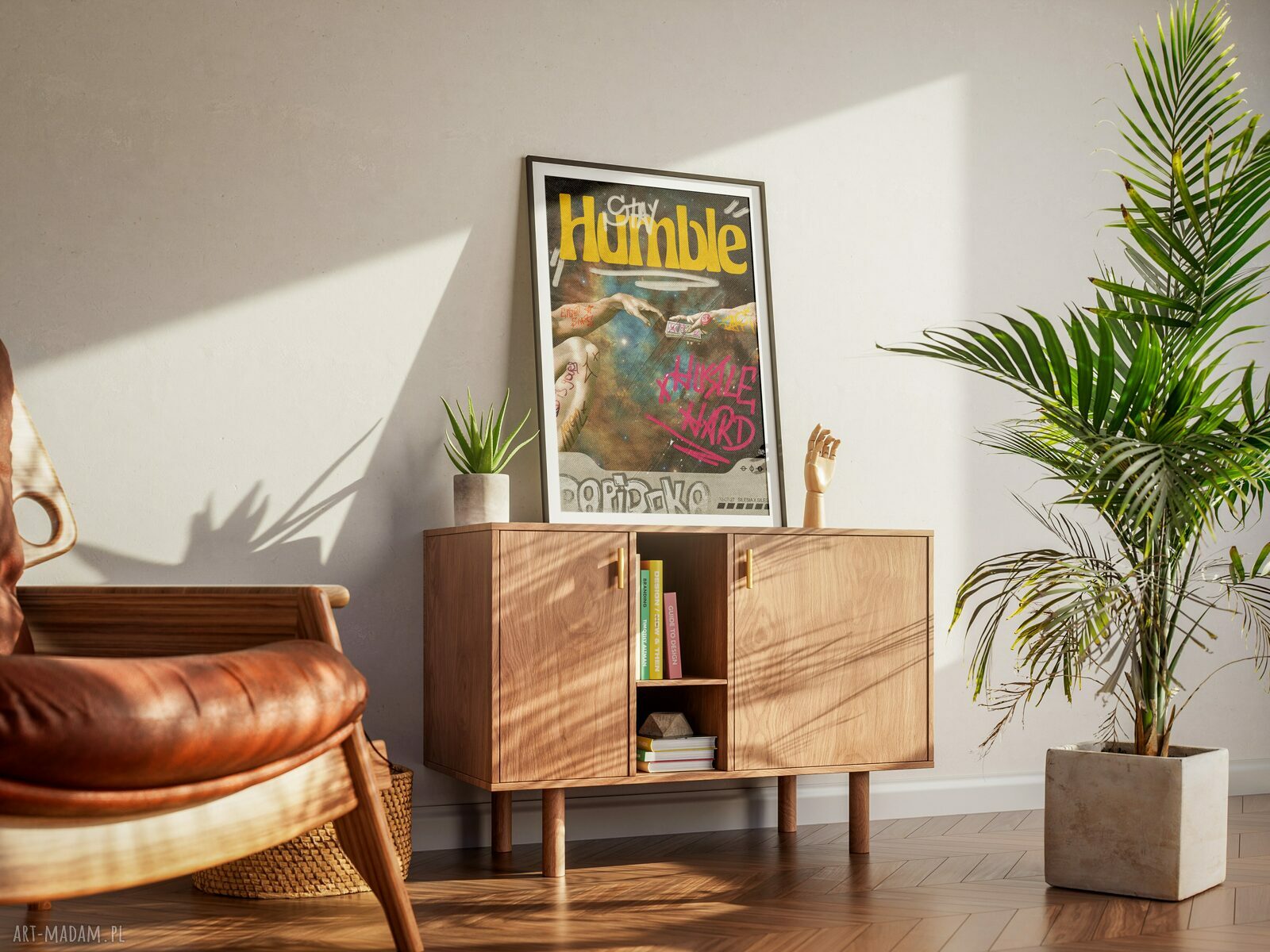 Plakat Stay Humble - Stworzenie Adama A3 29,7 x 42 cm