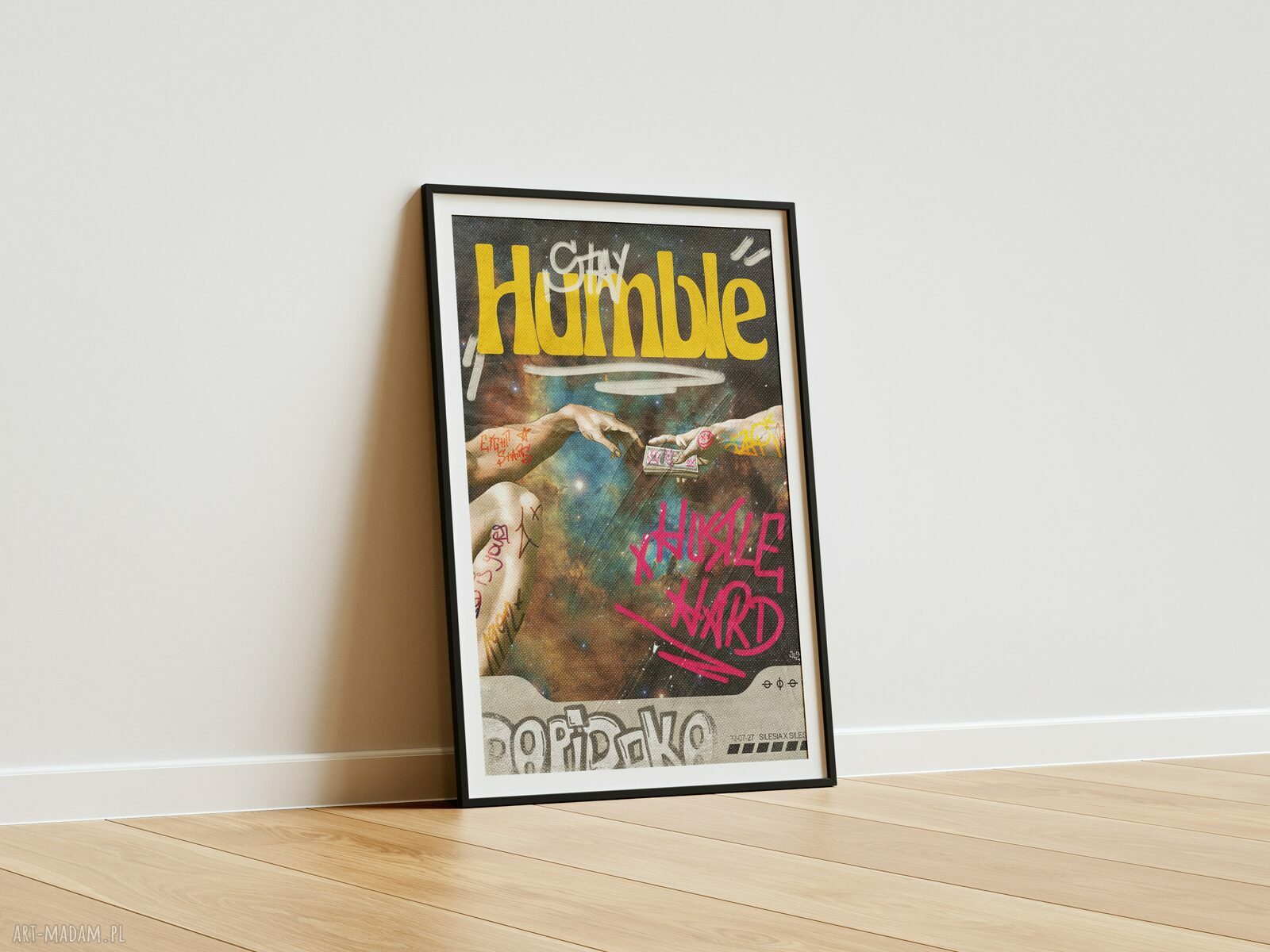 Plakat Stay Humble - Stworzenie Adama (A1 59,4x84,1 cm)