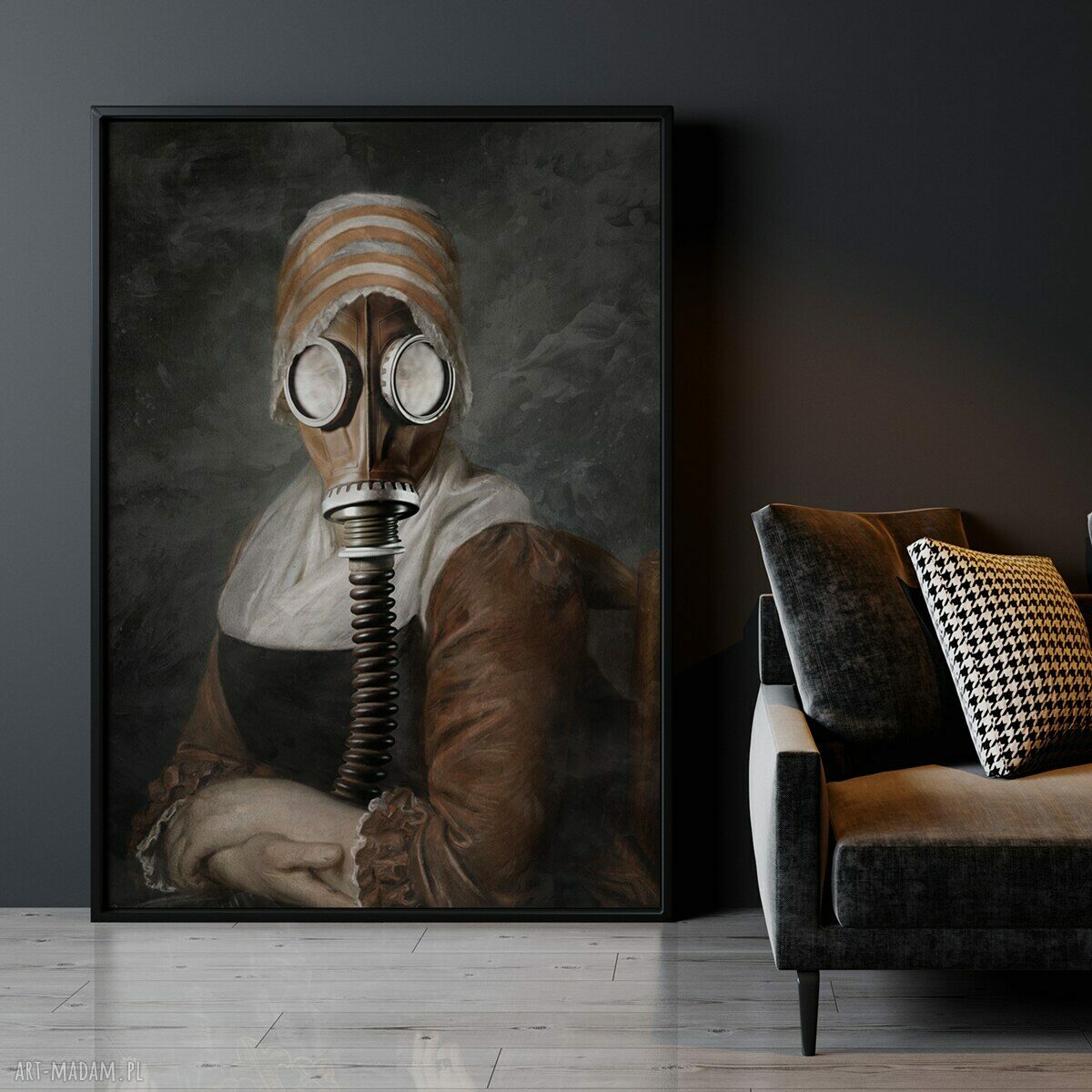 Plakat Sztuka w formacie A4 do salonu - Hogstudio