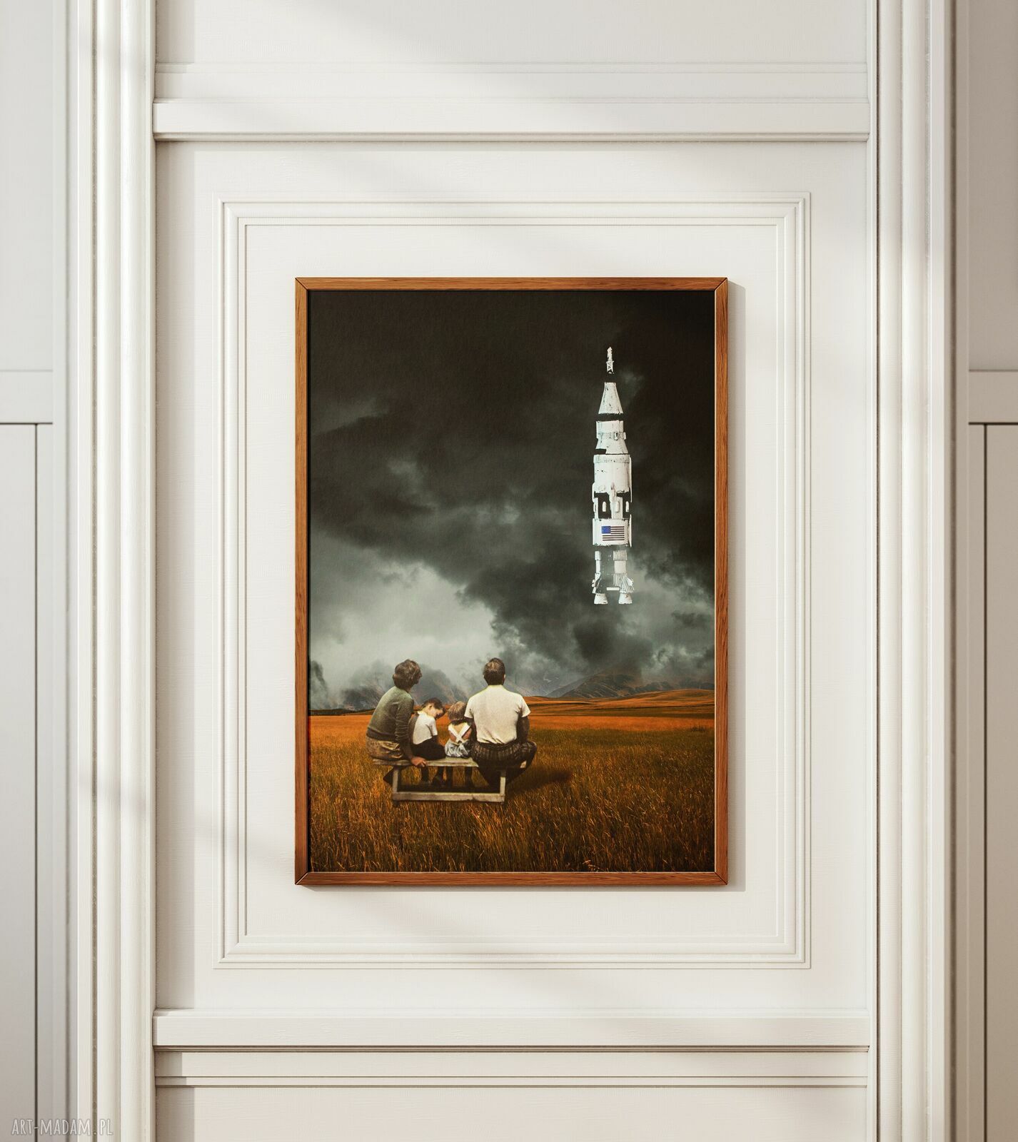 Plakat Tak wygląda przyszłość - Kolaż Fine Art - A3