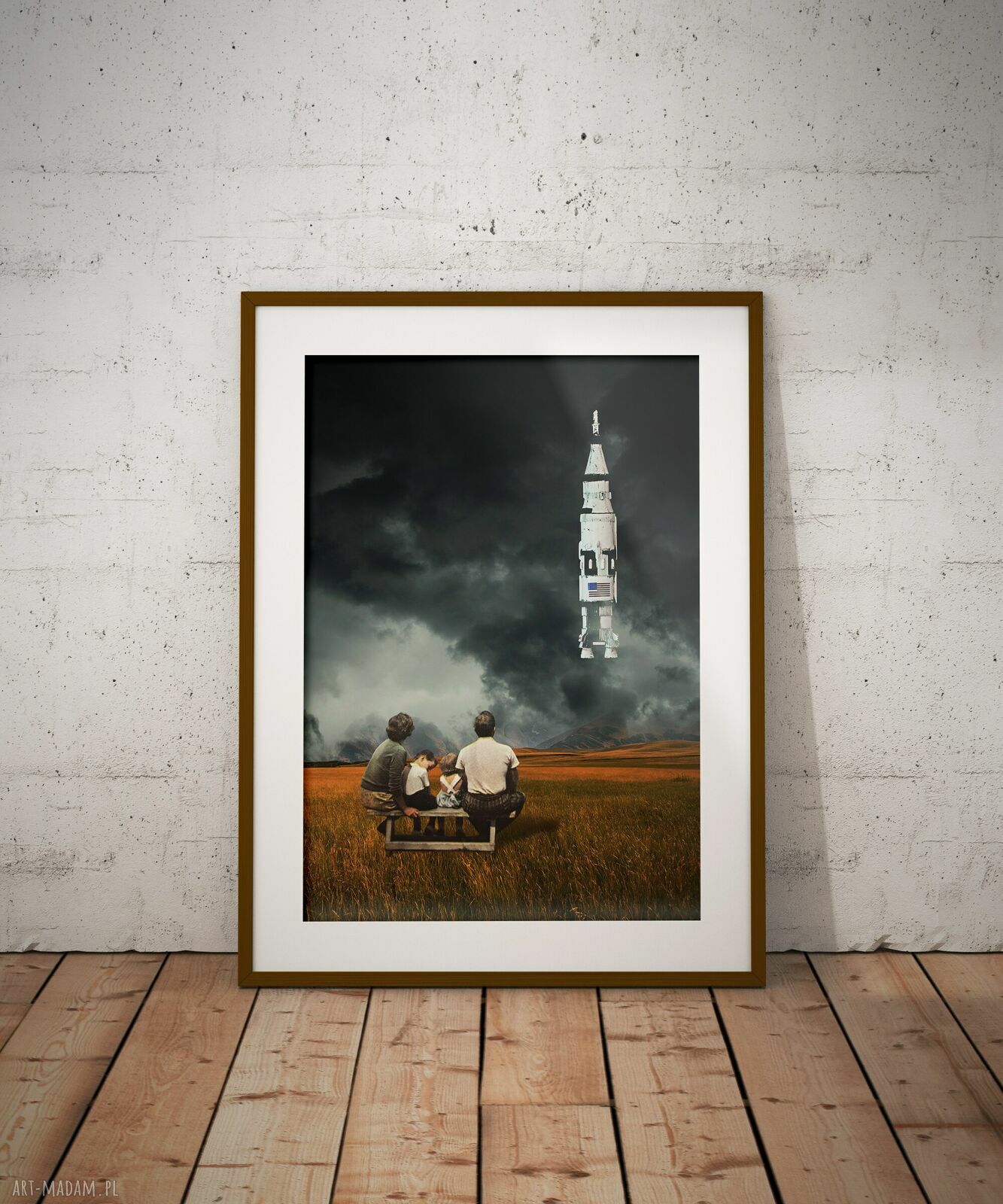 Plakat Tak wygląda przyszłość - Kolaż Fine Art - A3