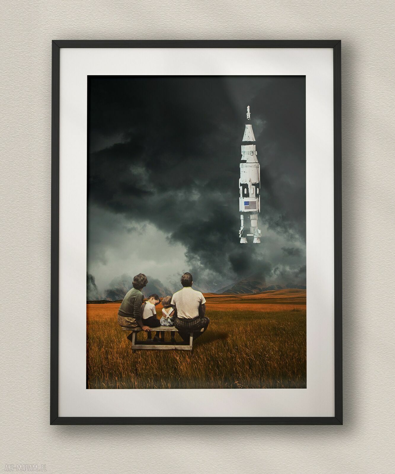Plakat Tak wygląda przyszłość - Kolaż Fine Art - A3