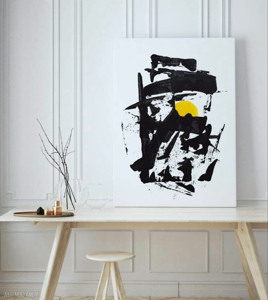 Plakat Touch of sun - format 61x91 cm (elegancka abstrakcja boho)