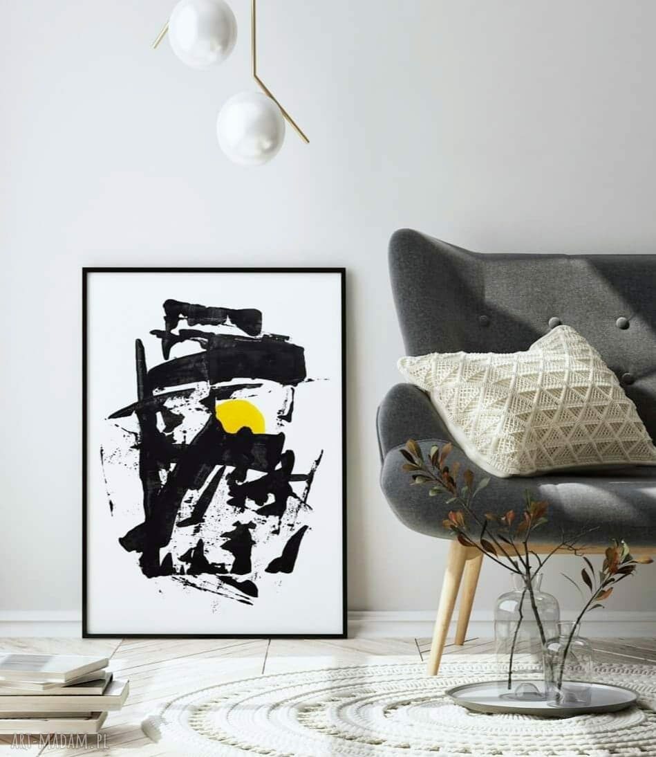 Plakat Touch of sun - format 61x91 cm (elegancka abstrakcja boho)