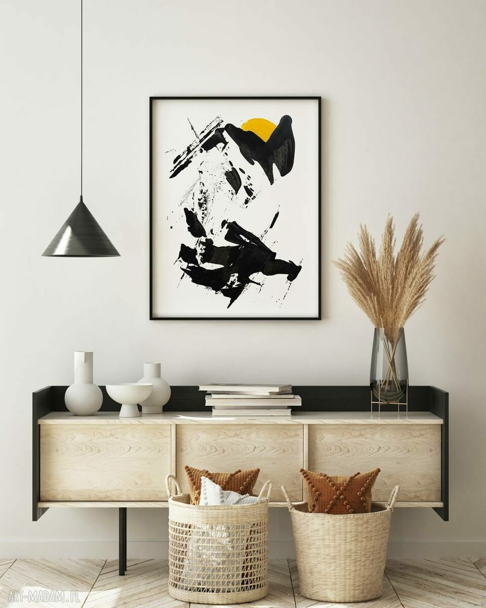 Plakat Touch of Sun 50x70 cm - abstrakcja do salonu