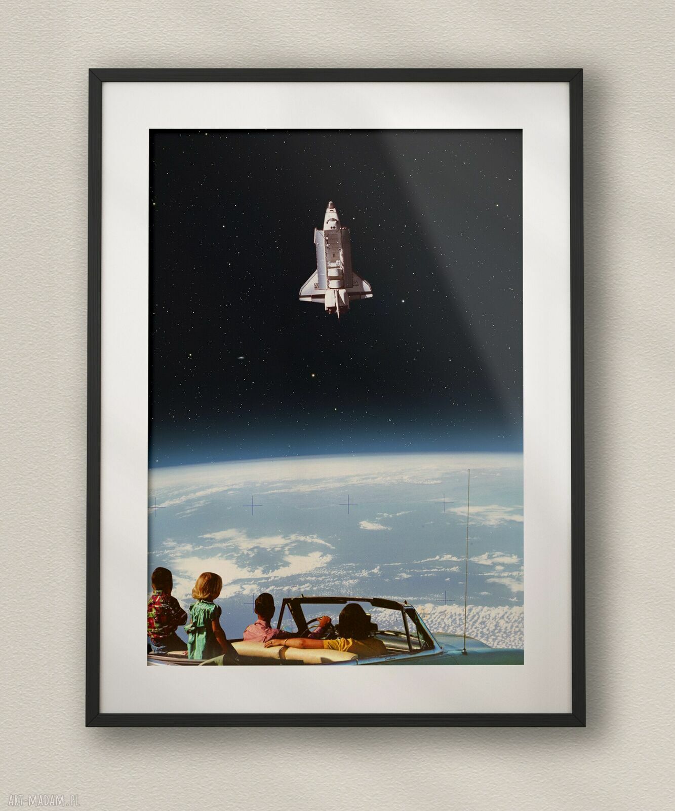 Plakat Trip - Kolaż Fine Art A3 29,7x42 cm kosmos, retro klimat
