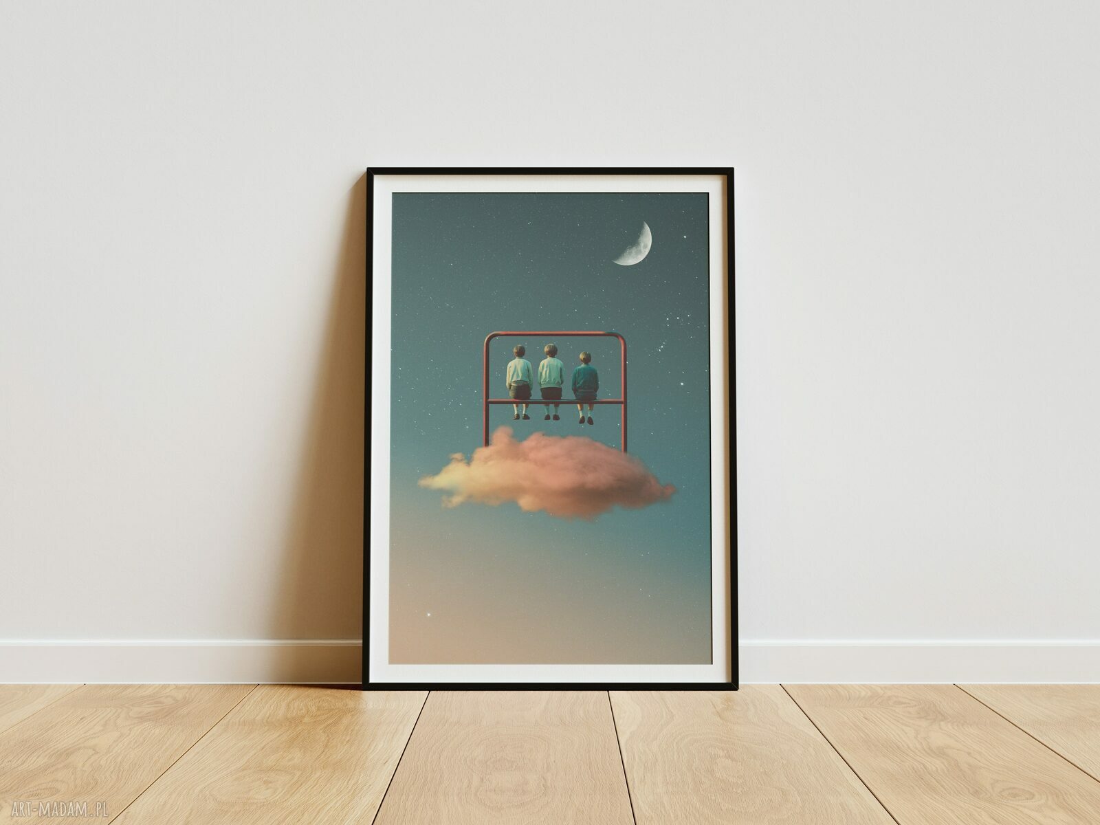 Plakat Trzepak - kolaż minimalistyczny A2 42x59,4 cm