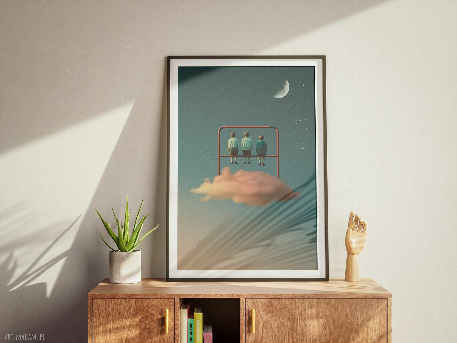 Plakat Trzepak - Kolaż minimalistyczny 70x100 cm Dapidoka