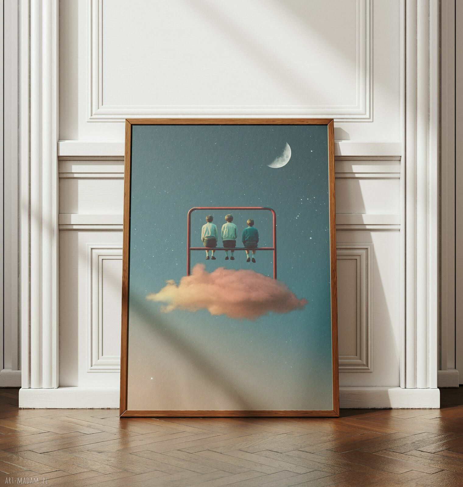 Plakat Trzepak - Kolaż minimalistyczny A1 59,4x84,1 cm