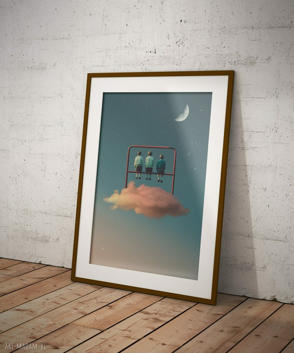 Plakat Trzepak - Kolaż minimalistyczny A1 59,4x84,1 cm