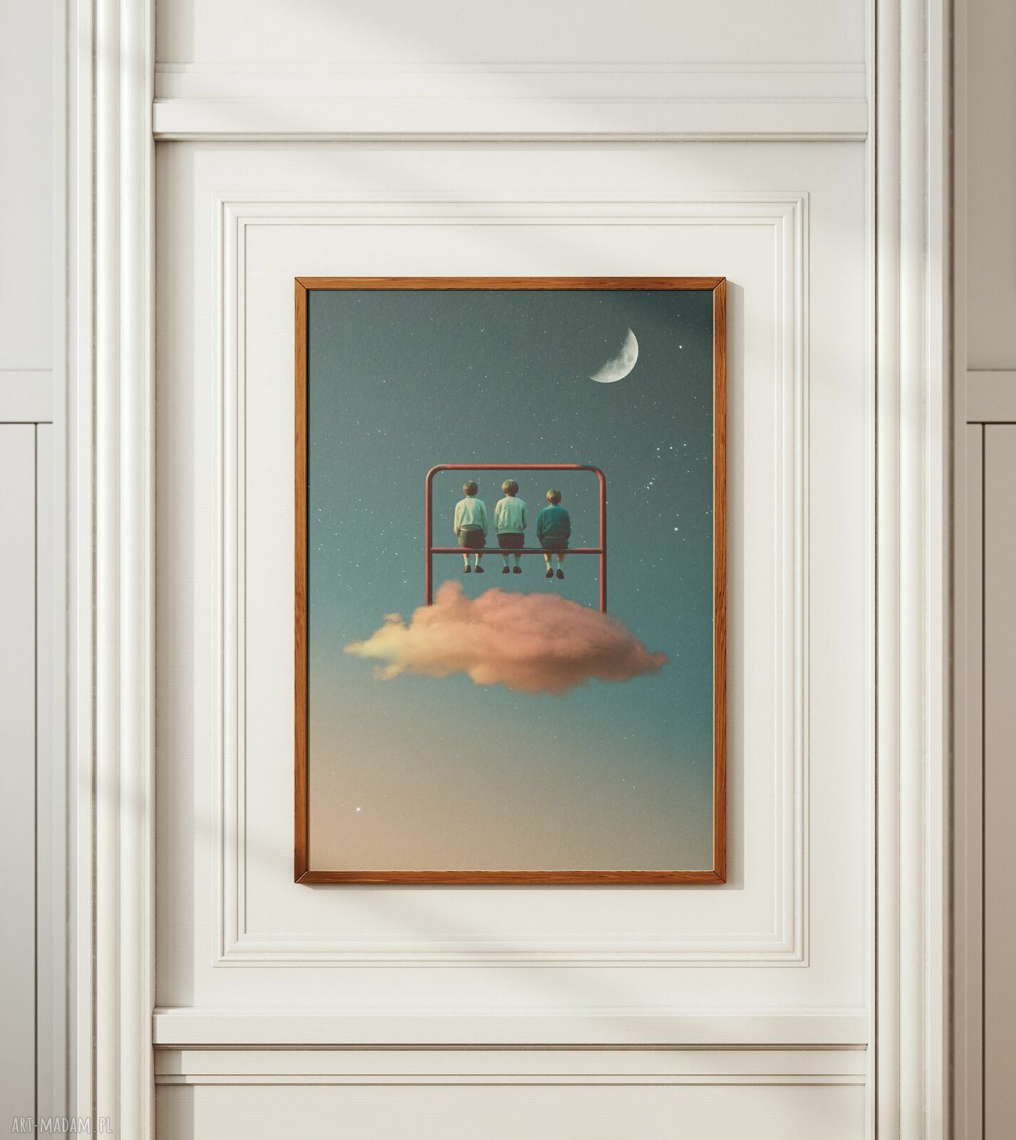 Plakat Trzepak - Kolaż minimalistyczny 70x100 cm Dapidoka