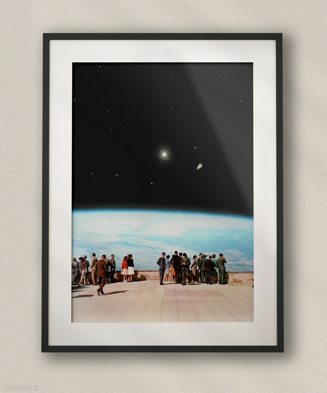 Plakat „Tutaj jestem” - kolaż Fine Art Kosmos