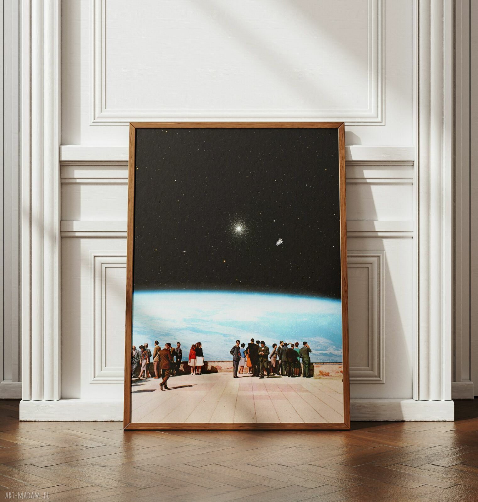 Plakat „Tutaj jestem” - kolaż Fine Art Kosmos