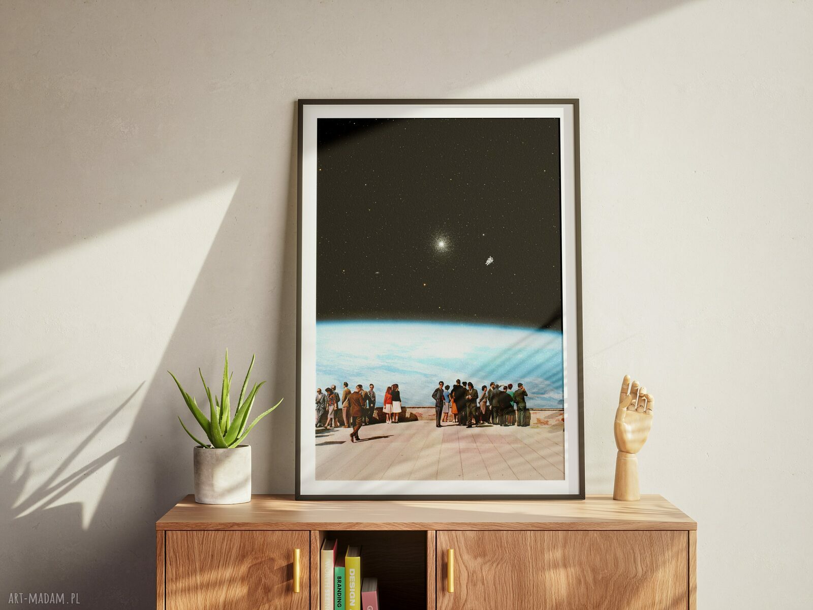 Plakat „Tutaj jestem” - kolaż Fine Art Kosmos