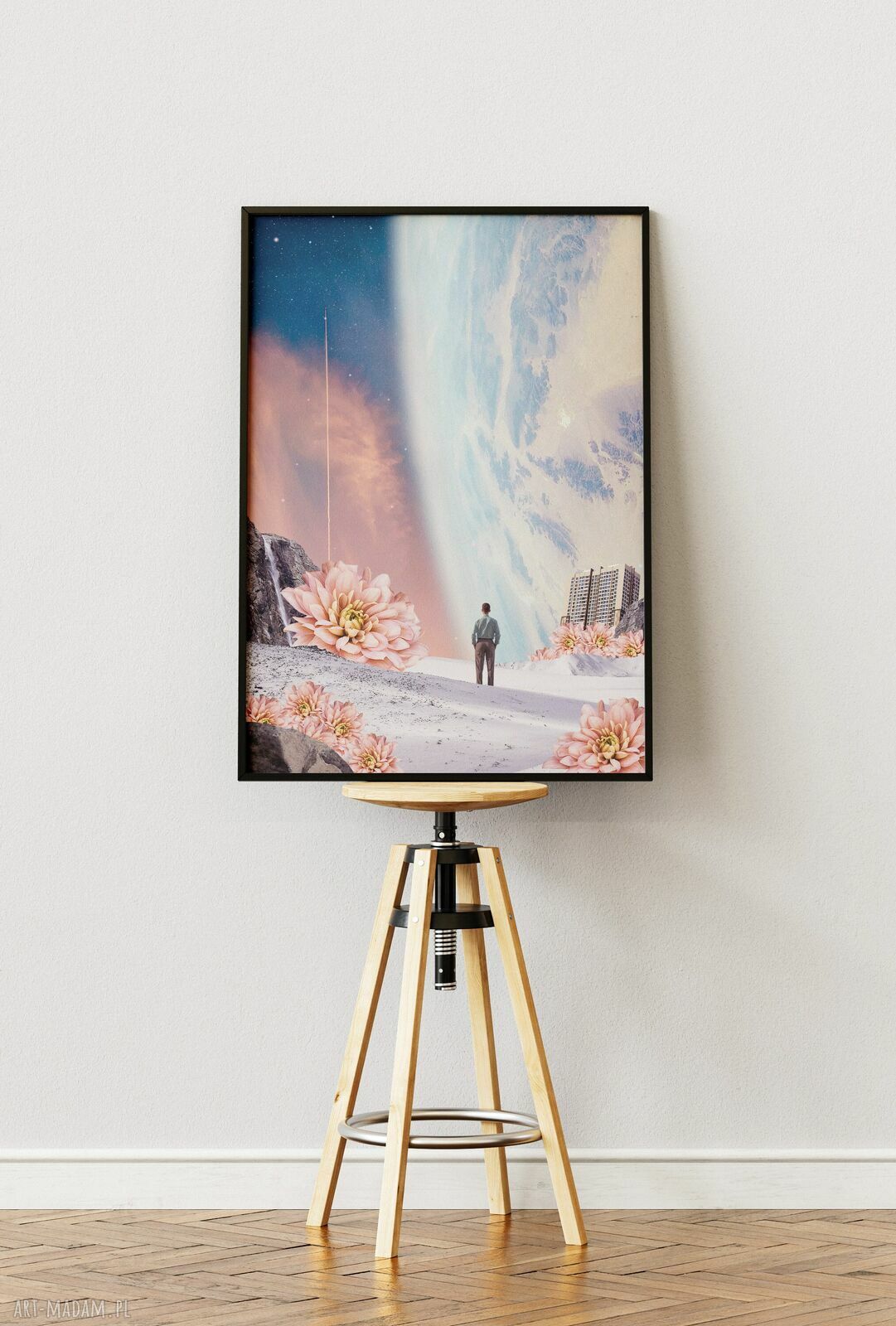 Plakat „Tuż obok” 70x100 cm - autorski kolaż uważności