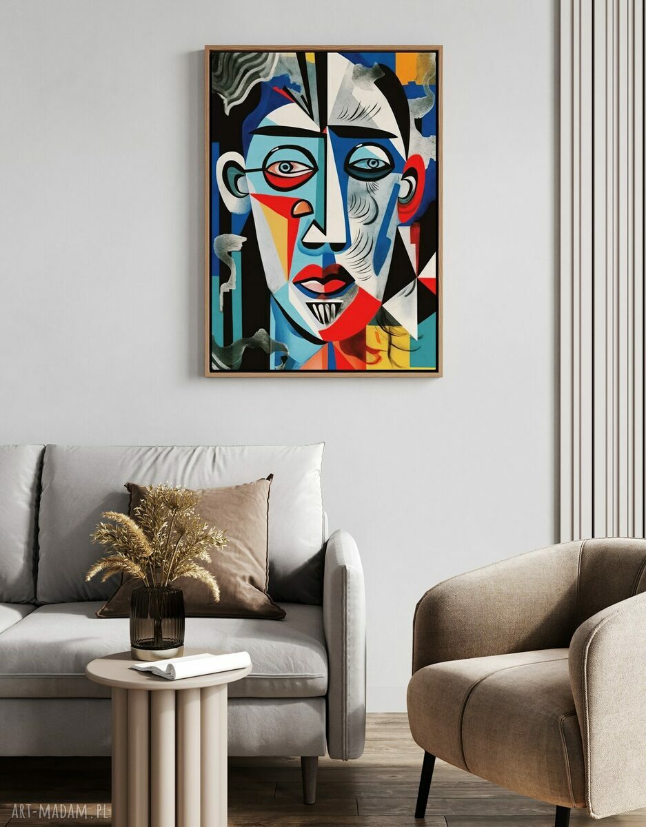 Plakat Twarz portret impresjonizm 30x40 cm