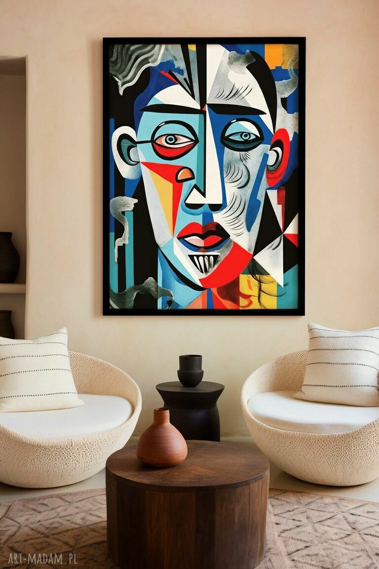 Plakat Twarz portret impresjonizm 30x40 cm